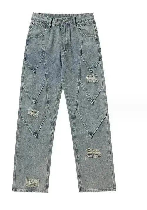 Japanese Brand High Street Heavy Industry Style Straight Casual Jeans Size US 30 / EU 46 - 6 Thumbnail