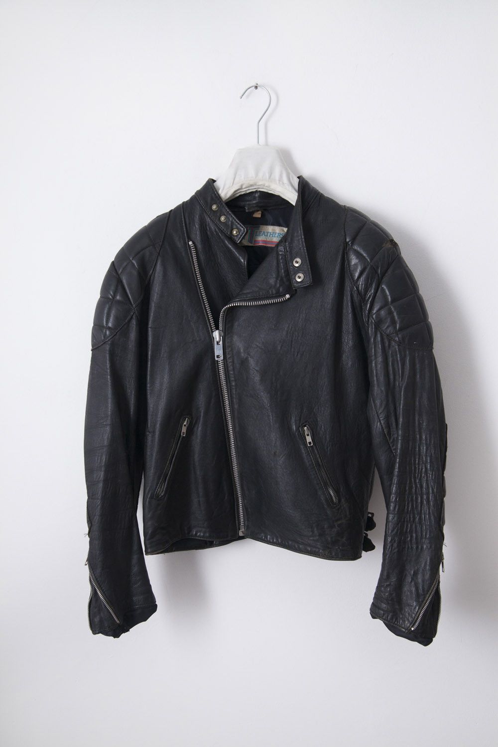 Vintage 1980's leather biker jacket Size US S / EU 44-46 / 1 - 1 Thumbnail