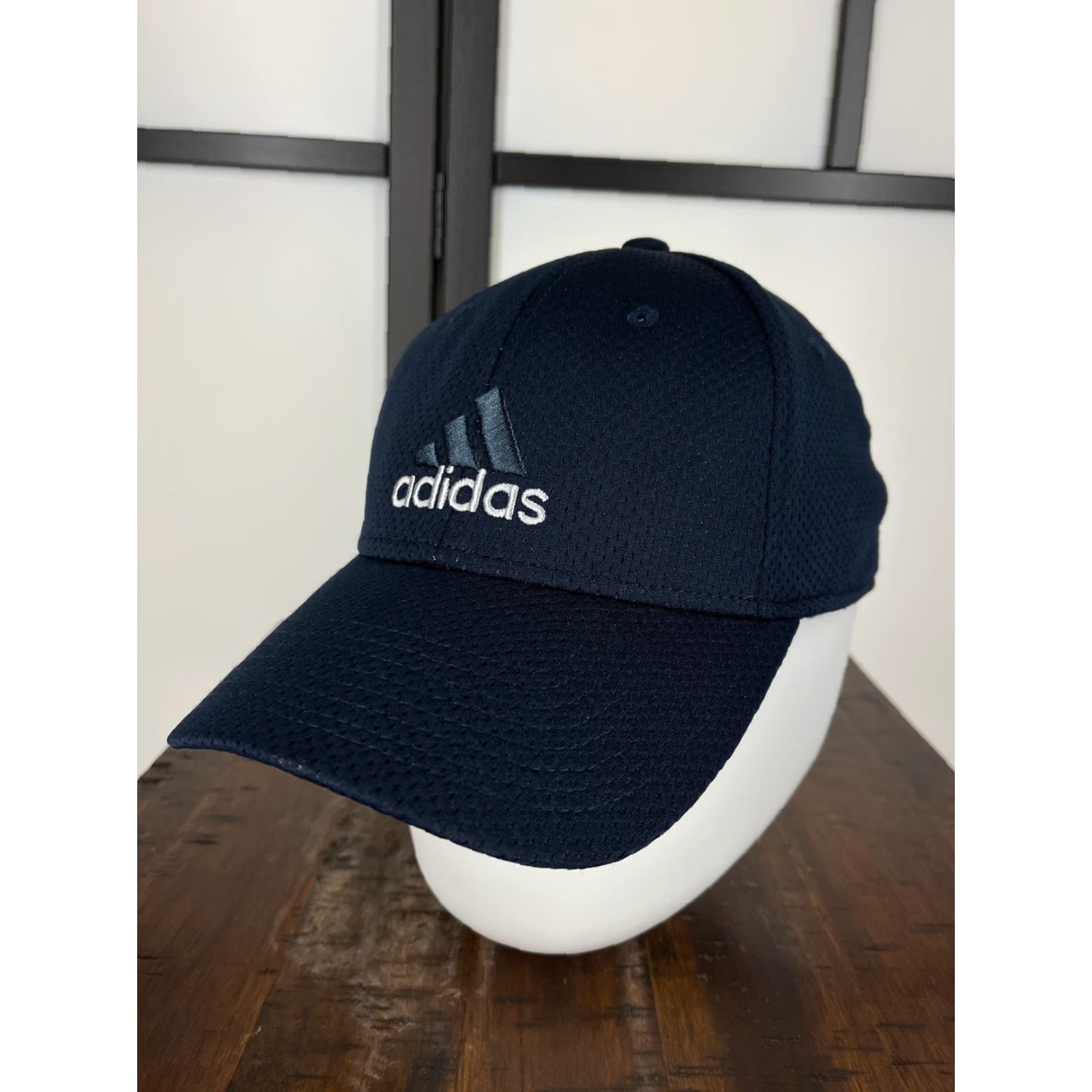 Adidas adidas Hat Cap Fitted Adult One Size Blue Cotton Polyester Blend Climalite Golf Hats Mens Adjustable Breathable Lightweight Casual Sports 90s Size ONE SIZE - 4 Thumbnail