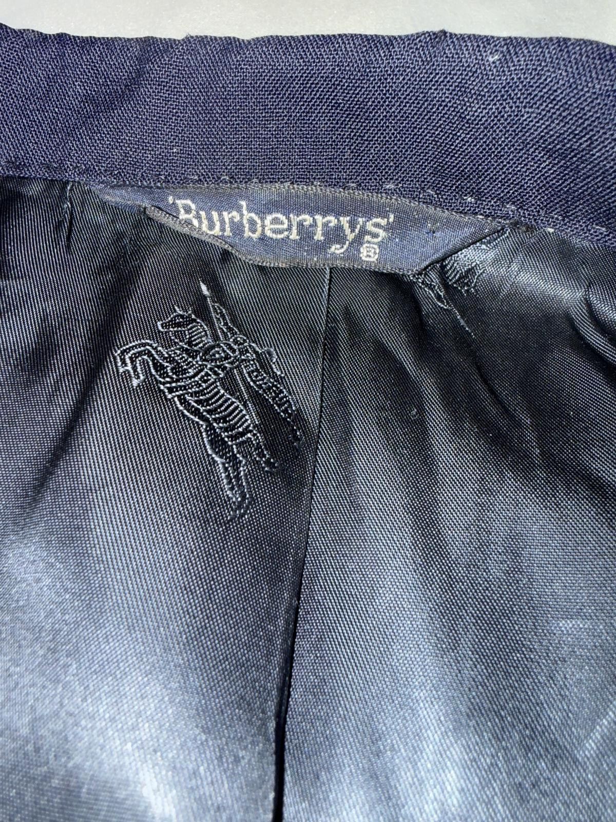 Burberry Burberry Mens Navy Blue Suit Jacket Blazer wool Size 40R - 6 Thumbnail