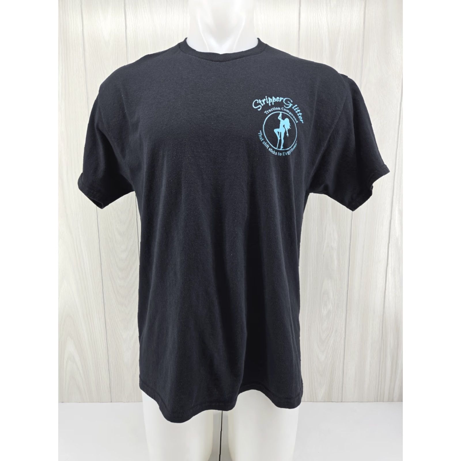 Jerzees Stripper Glitter Traction Compound T Shirt Hot Rod Racing Size Large Size US L / EU 52-54 / 3 - 3 Thumbnail