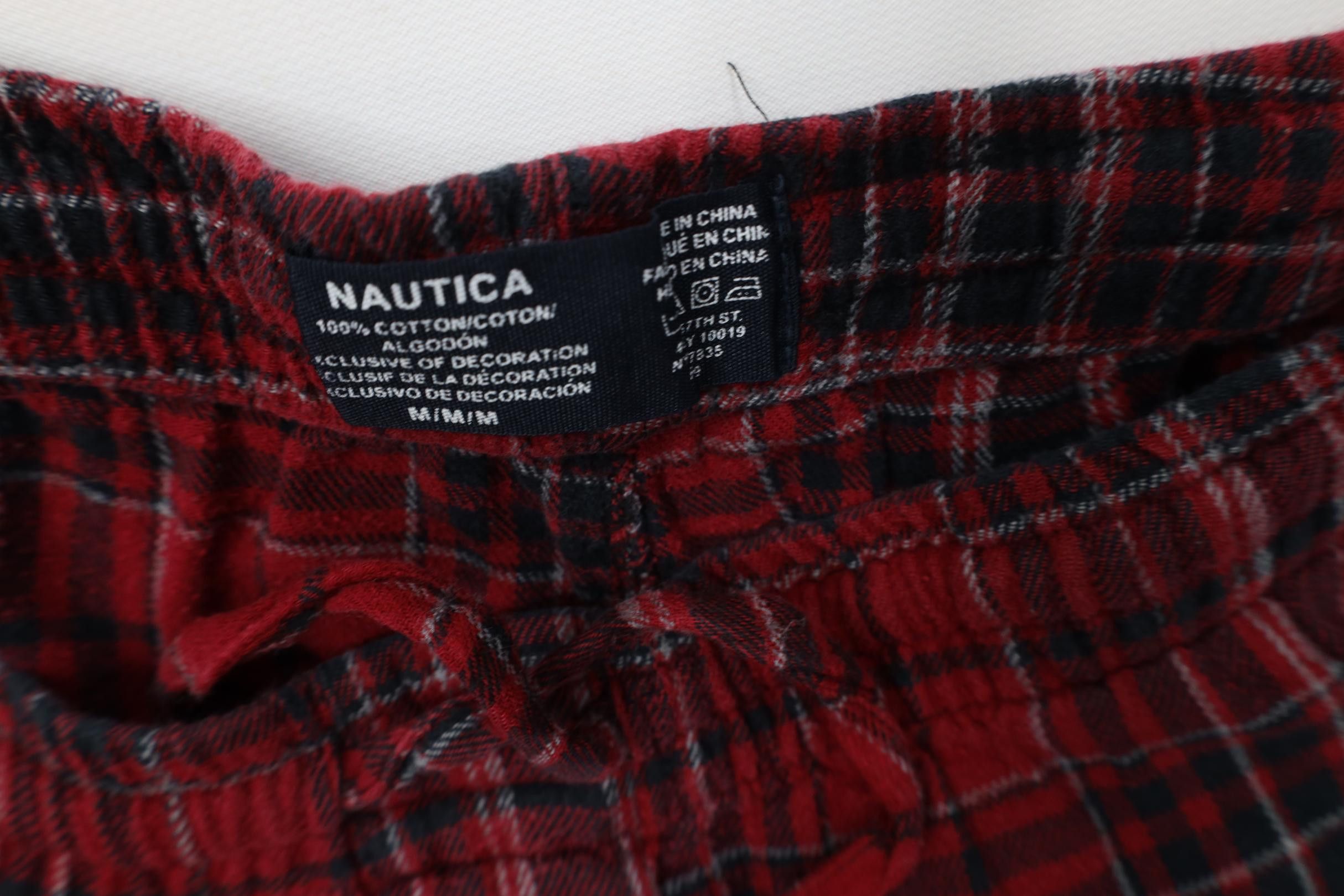 Nautica Vintage 90s Y2K Nautica Wide Leg Flannel Pajamas Pants Pjs Size US 34 / EU 50 - 6 Thumbnail