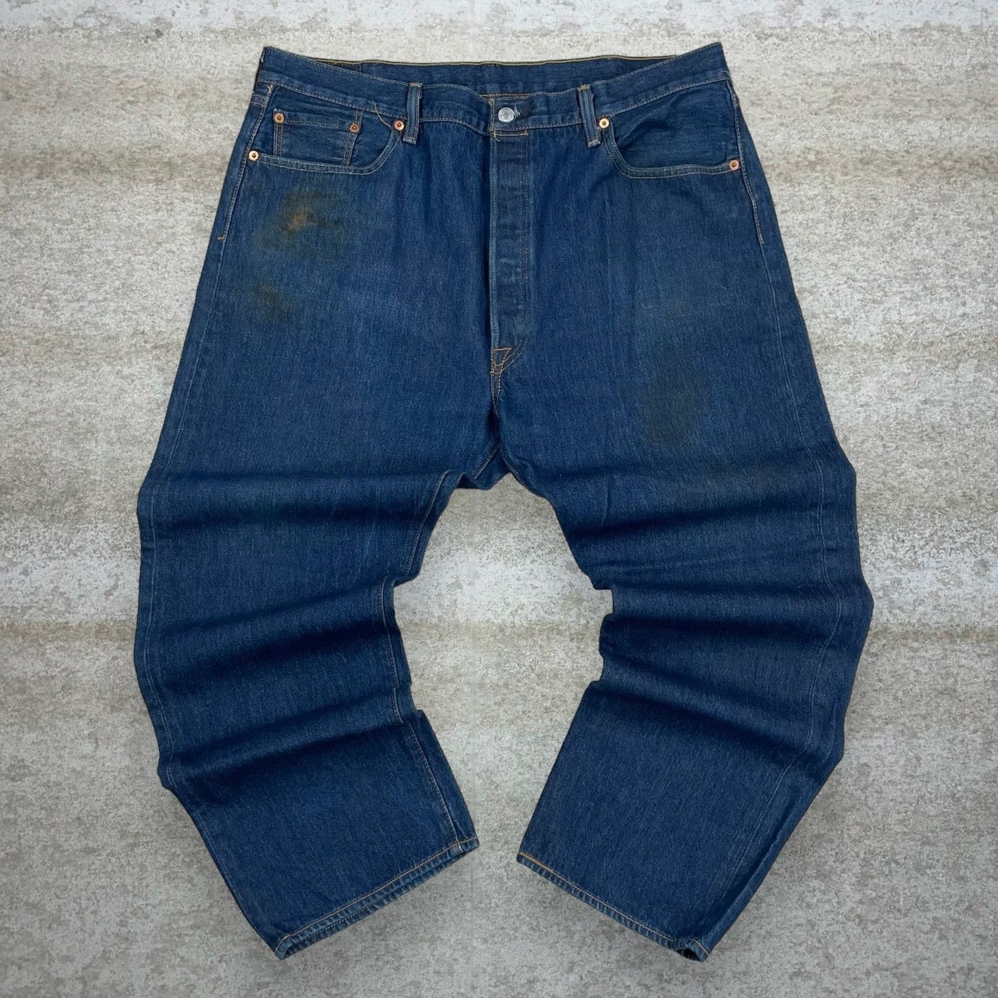 Levi's Vintage Y2K Levis 501 Jeans 42x30 Regular Straight Dark Wash Size US 42 / EU 58 - 2 Thumbnail