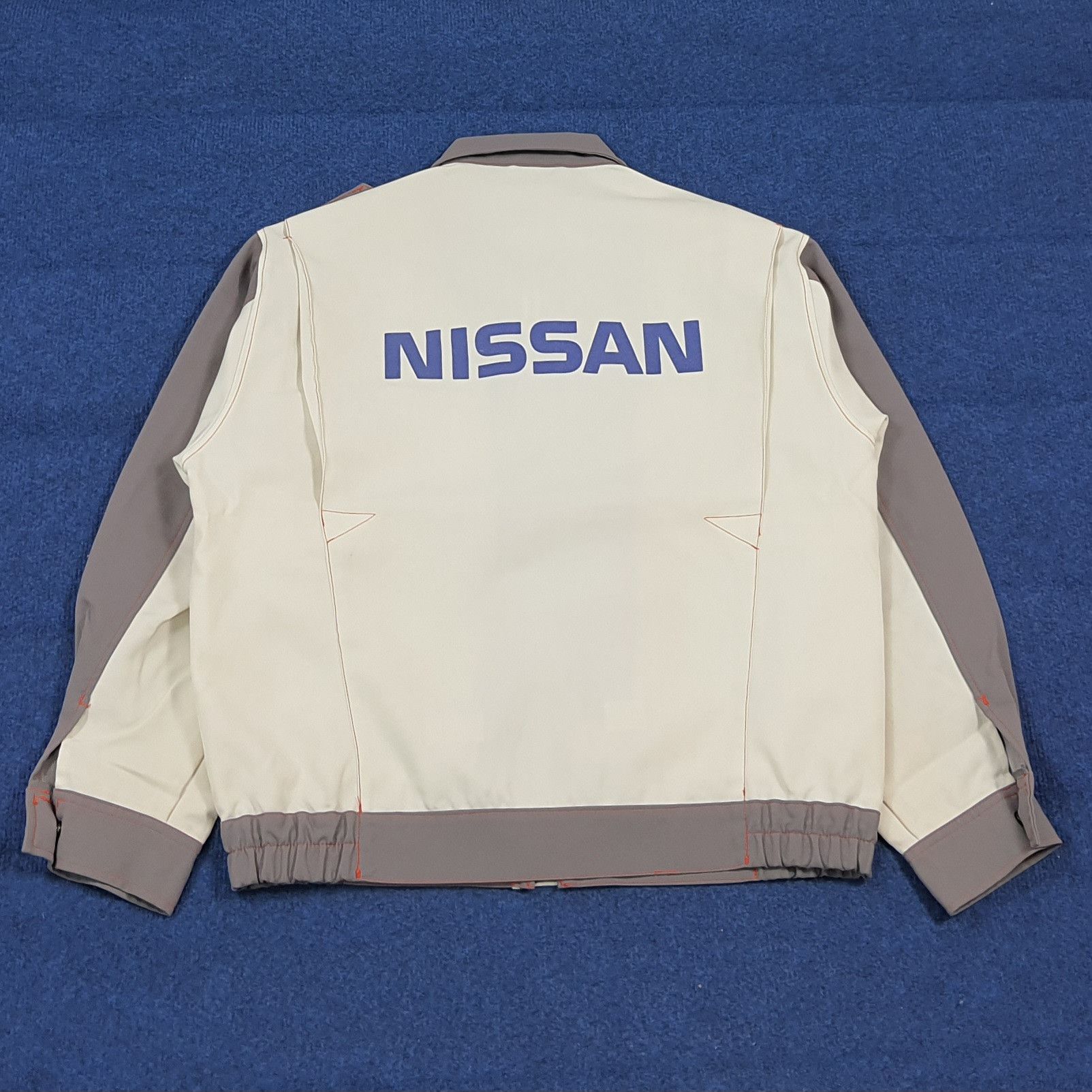 Japanese Brand Vintage NISSAN Mechanic Jacket JDM Patches Workwear C293N7 Size US M / EU 48-50 / 2 - 1 Thumbnail