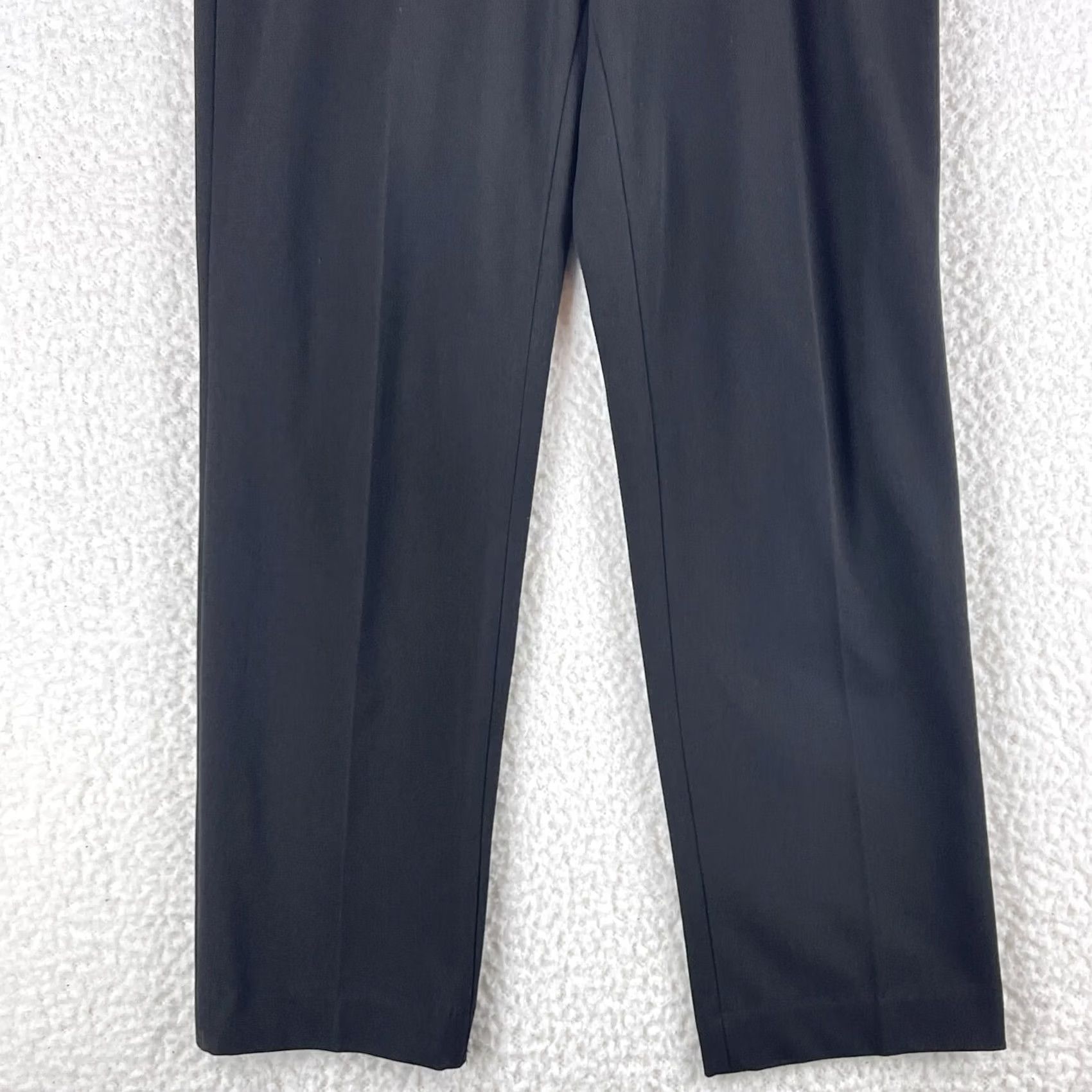 Saks Fifth Avenue Saks Fifth Avenue Black Dress Pants Womens Size 6 Straight Leg High-Rise Mid-Rise Pleated Pants Black XS? Size 28" / US 6 / IT 42 - 3 Thumbnail