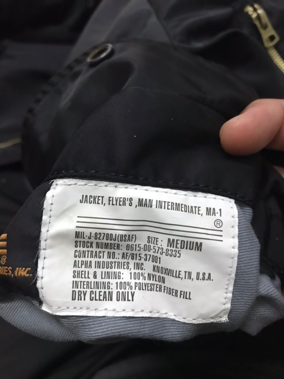 Alpha Industries MA-1 ALPHA INDUSTRIES JACKET FLYRER'S MAN Size US M / EU 48-50 / 2 - 13 Thumbnail
