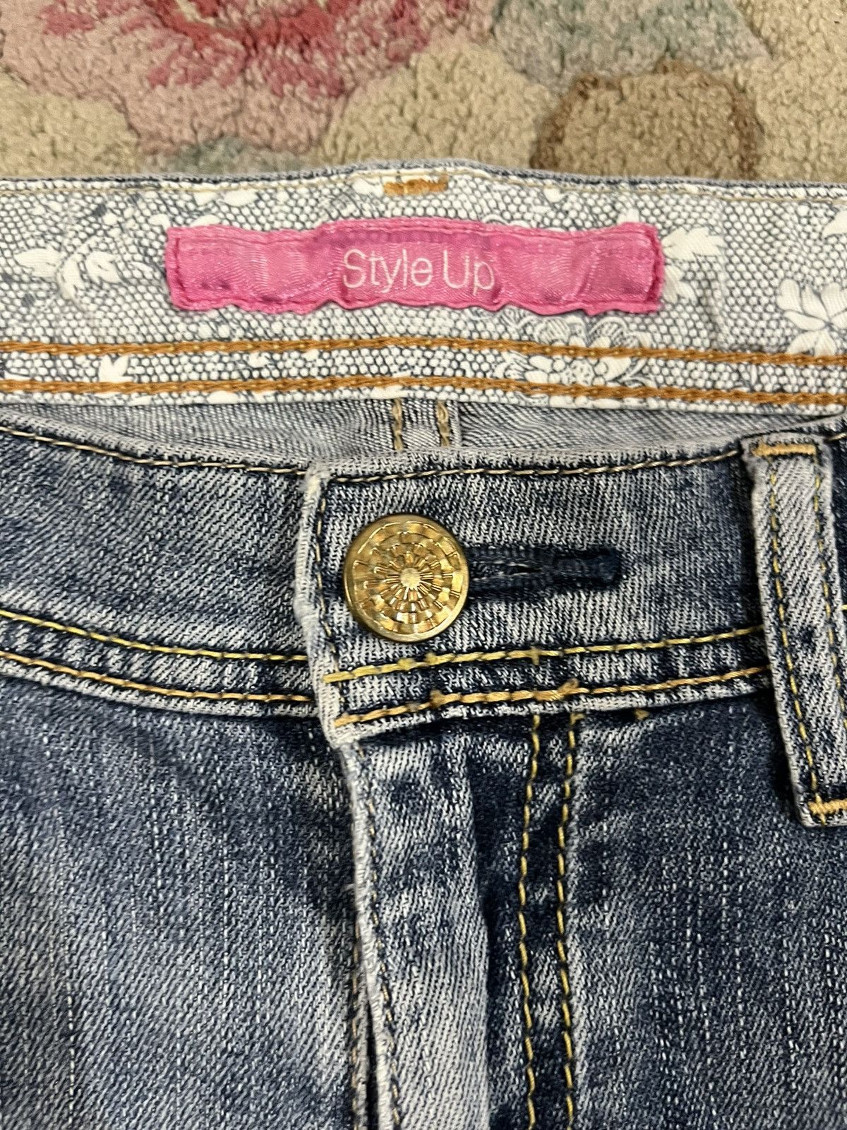 Jun Takahashi Vintage Uniqlo Style Up Flare Denim Size US 34 / EU 50 - 8 Thumbnail