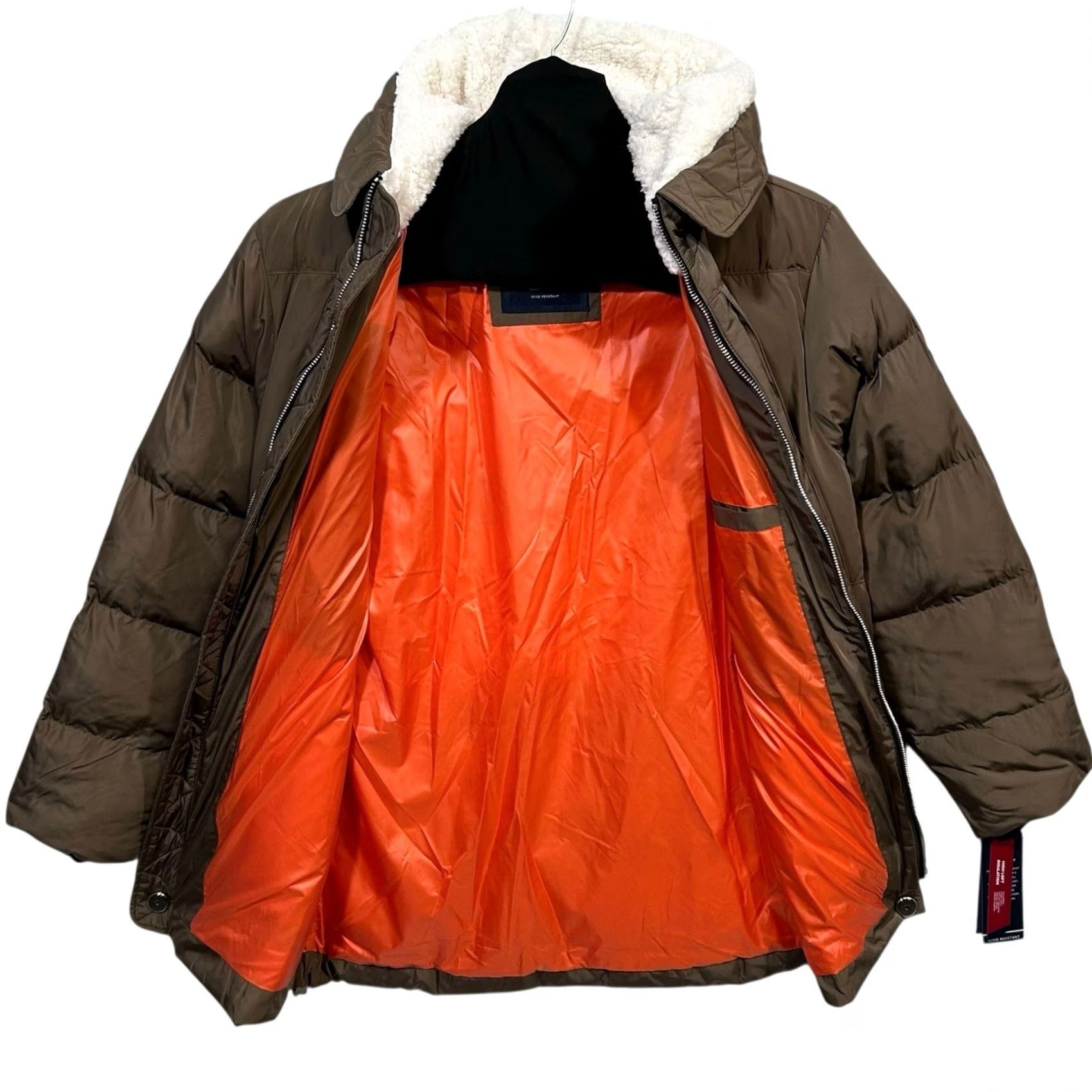 Tommy Hilfiger VINTAGE Tommy Hilfiger Men’s Heavyweight Jacket Quilted Parka Coat M Khaki Hooded Parka Shirt Mens Size US M / EU 48-50 / 2 - 5 Thumbnail
