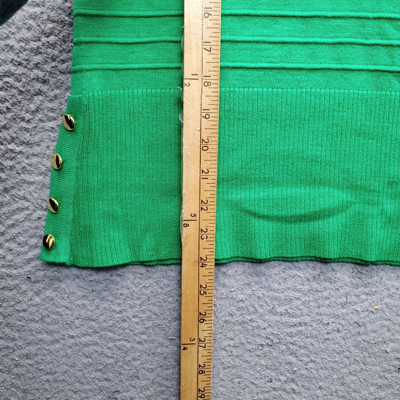 Vintage Cable & Gauge Sweater Womens S Green Christmas Rib Knit Stretch Long Sleeve Shirt Womens Size S Pullover Knit Homespun Style Pullover Mens Womens Size S / US 4 / IT 40 - 4 Thumbnail