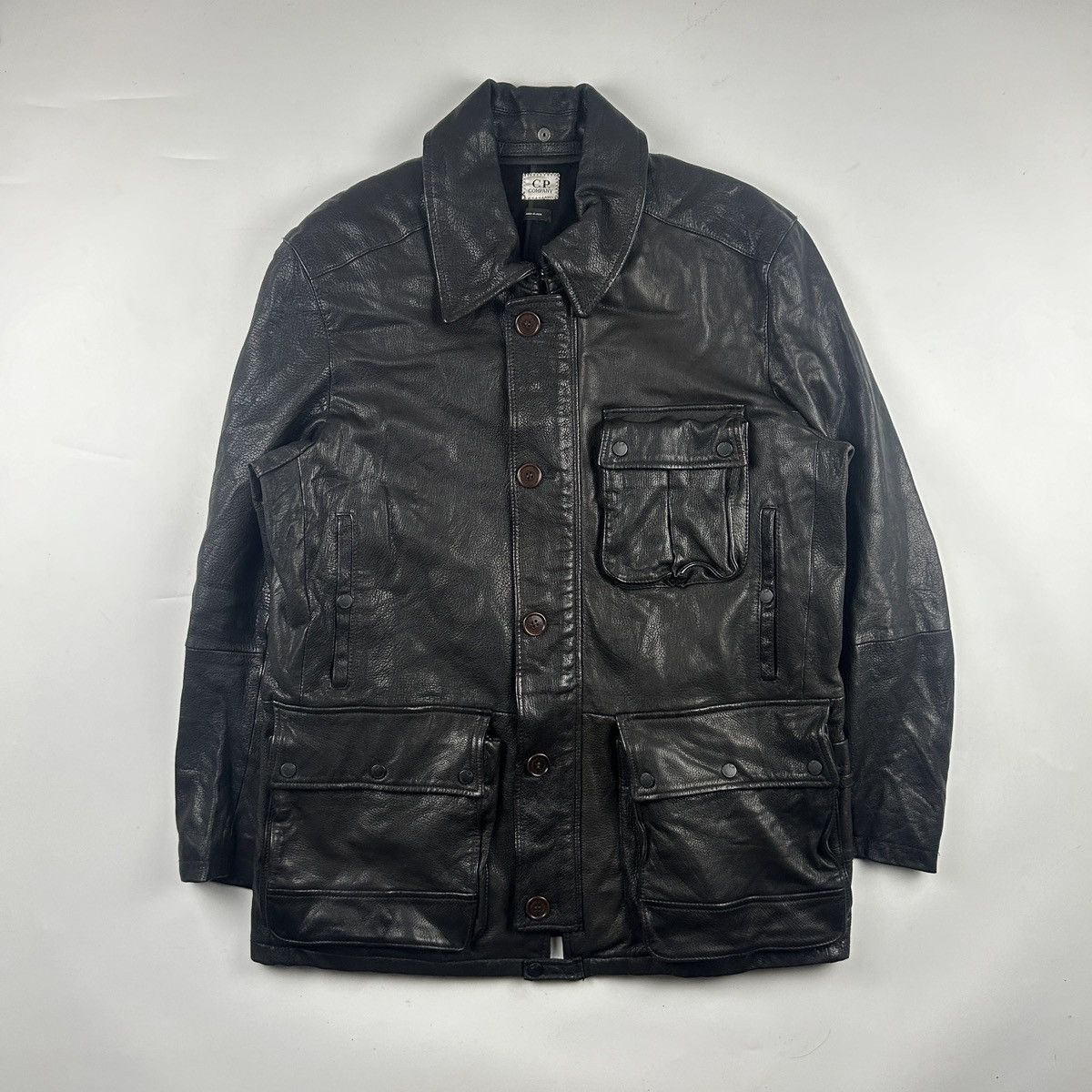 C.P. Company C.P. Company Mille Miglia Leather Jacket Size US M / EU 48-50 / 2 - 1 Thumbnail