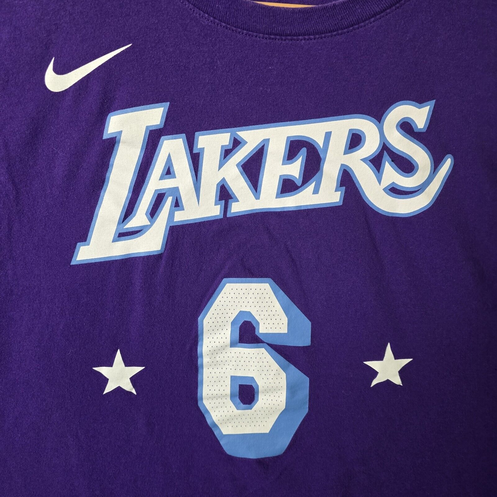 Nike Nike Tee NBA Los Angeles Lakers James 6 Shirt Sz Large Size US L / EU 52-54 / 3 - 3 Thumbnail