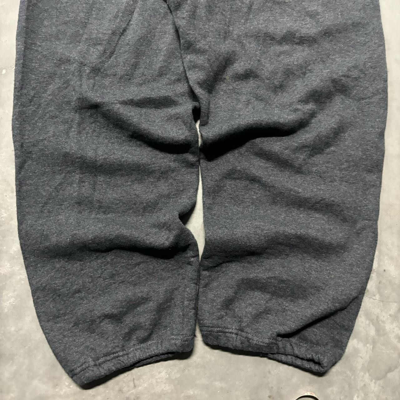 Japanese Brand × Vintage Crazy Vintage Y2K/2000s Baggy Dark Grey Skater Essential Sweatpants! Size US 36 / EU 52 - 5 Thumbnail