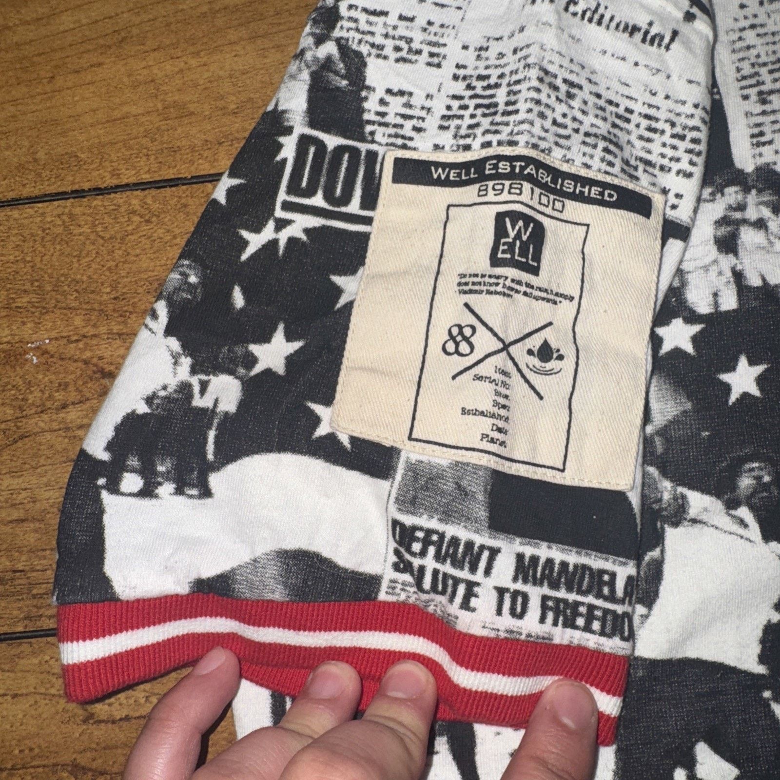 Band Tees Well Established All Over Print MLK T-Shirt 20x28 L Tee Size US L / EU 52-54 / 3 - 5 Thumbnail
