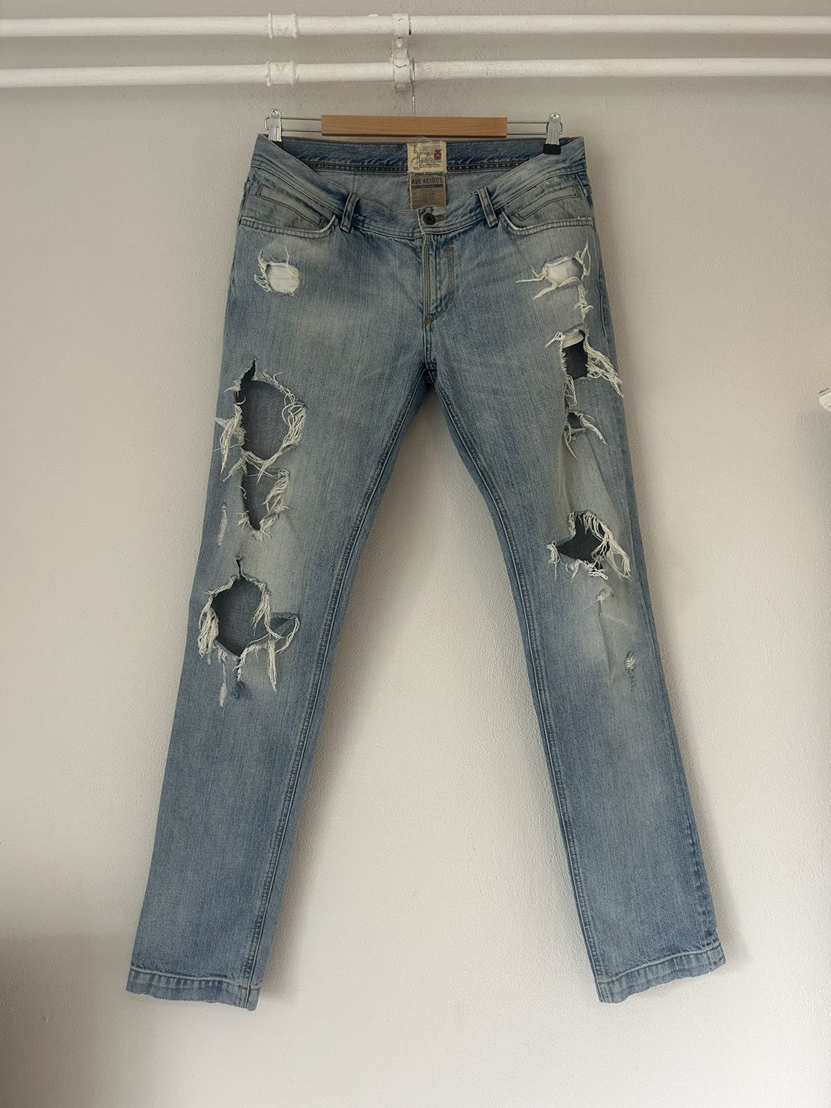 Dolce & Gabbana Light Blue Destroyed Jeans Size US 36 / EU 52 - 1 Thumbnail