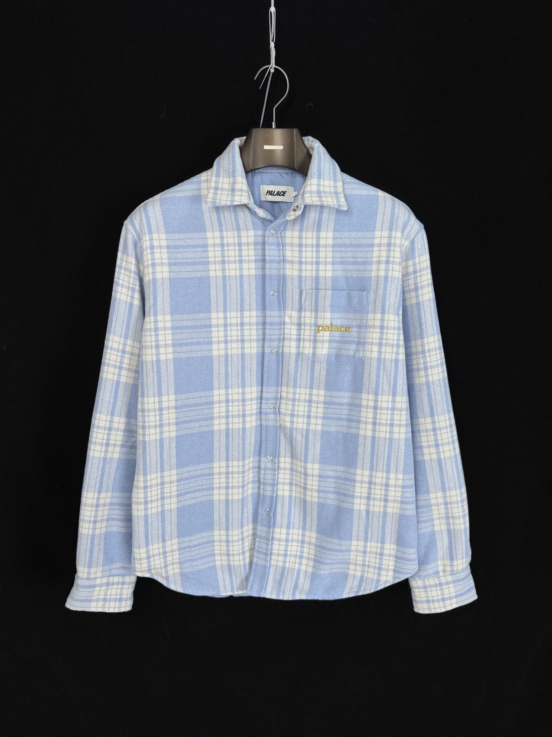 Palace UNWORN* Palace Check Insulated Shirt Faint Blue FW24 NEW Size US S / EU 44-46 / 1 - 1 Thumbnail