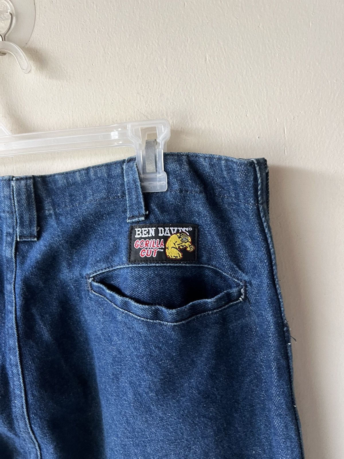 Ben Davis Vintage 90s Ben Davis Heavy Denim Gorilla Cut Baggy Jeans Size US 35 - 21 Thumbnail