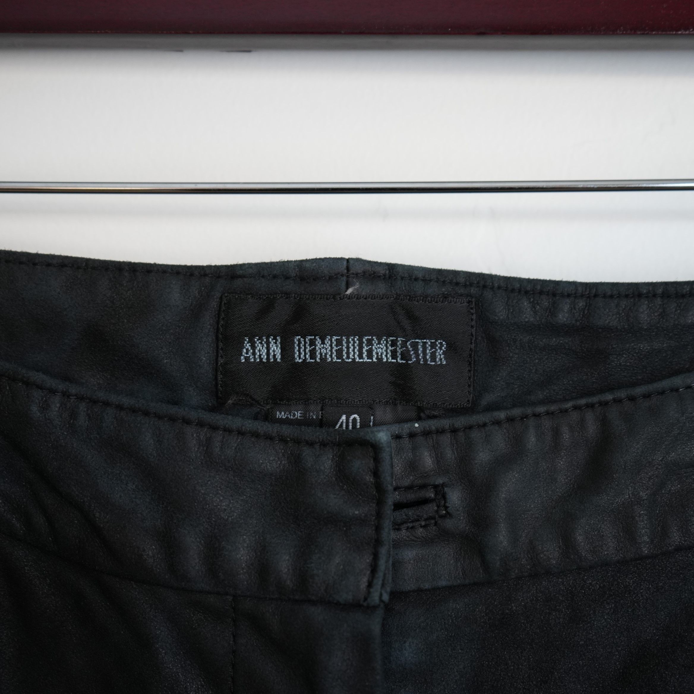 Ann Demeulemeester Leather Bondage Pants Size US 30 / EU 46 - 5 Thumbnail