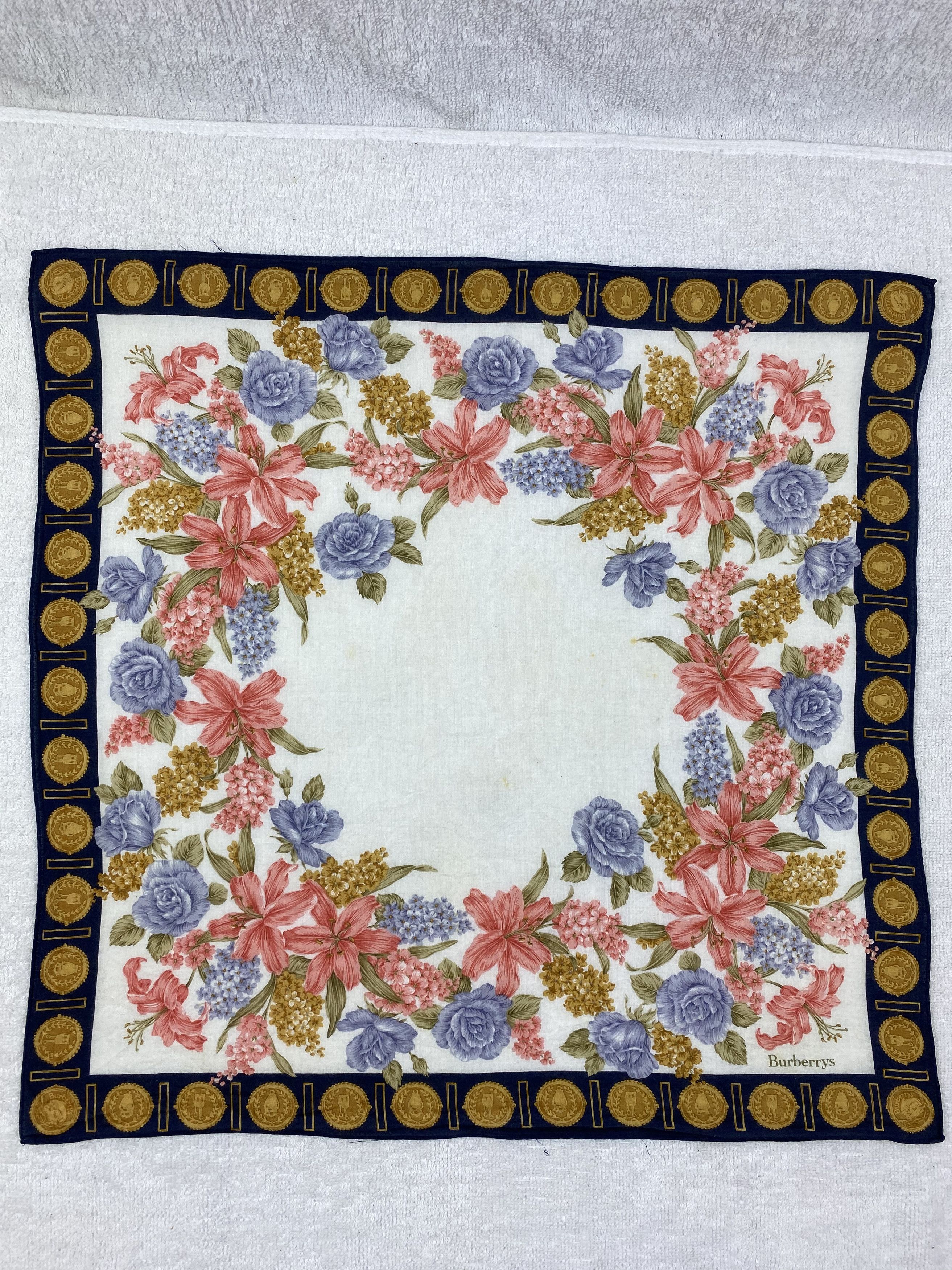 Burberry Vintage Burberrys Handkerchief / Bandana / Neckerchief Size ONE SIZE - 3 Thumbnail