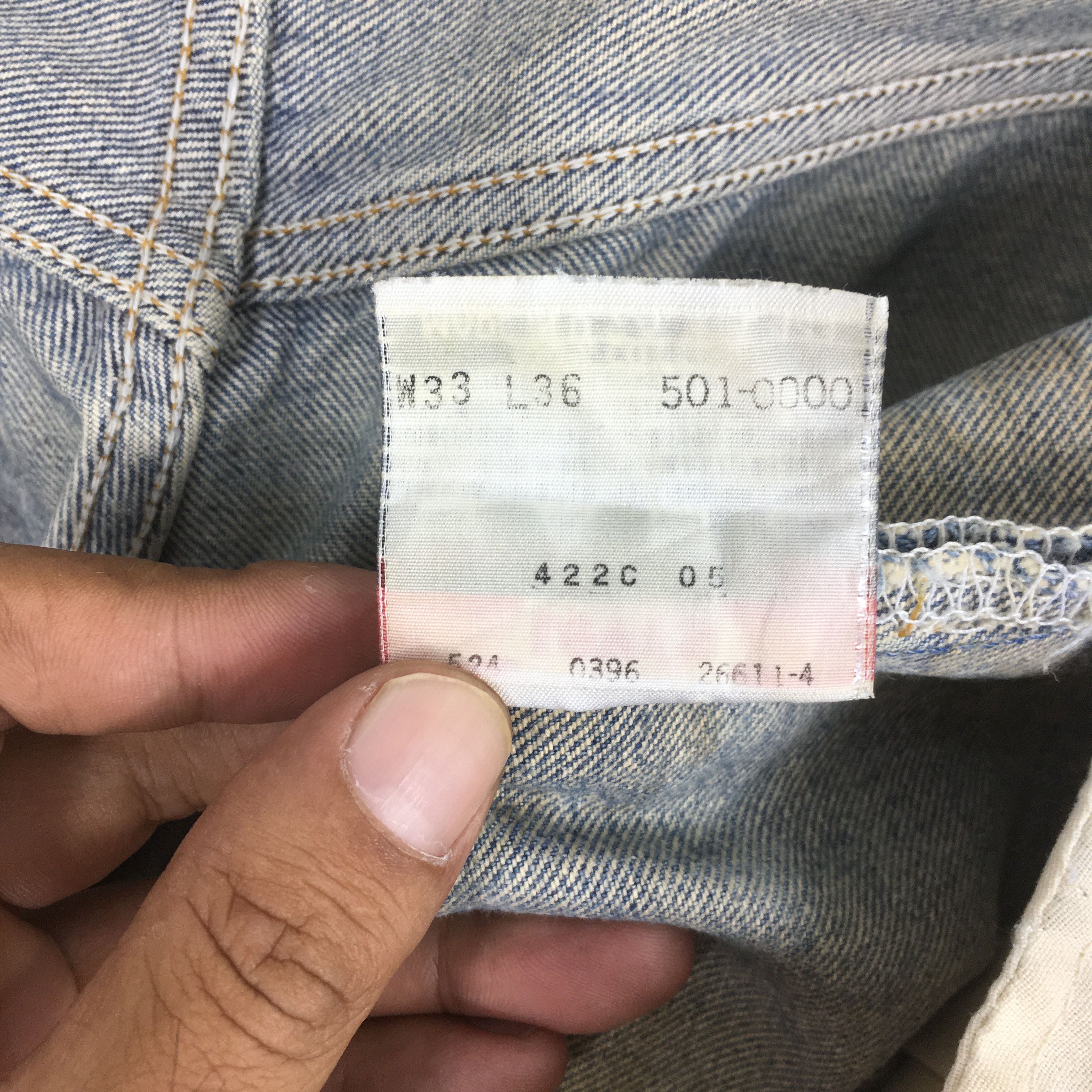 Levi's Size 30x32 Vintage 90s Levi's 501 Straight Cut Jeans S27 Size US 30 / EU 46 - 13 Thumbnail