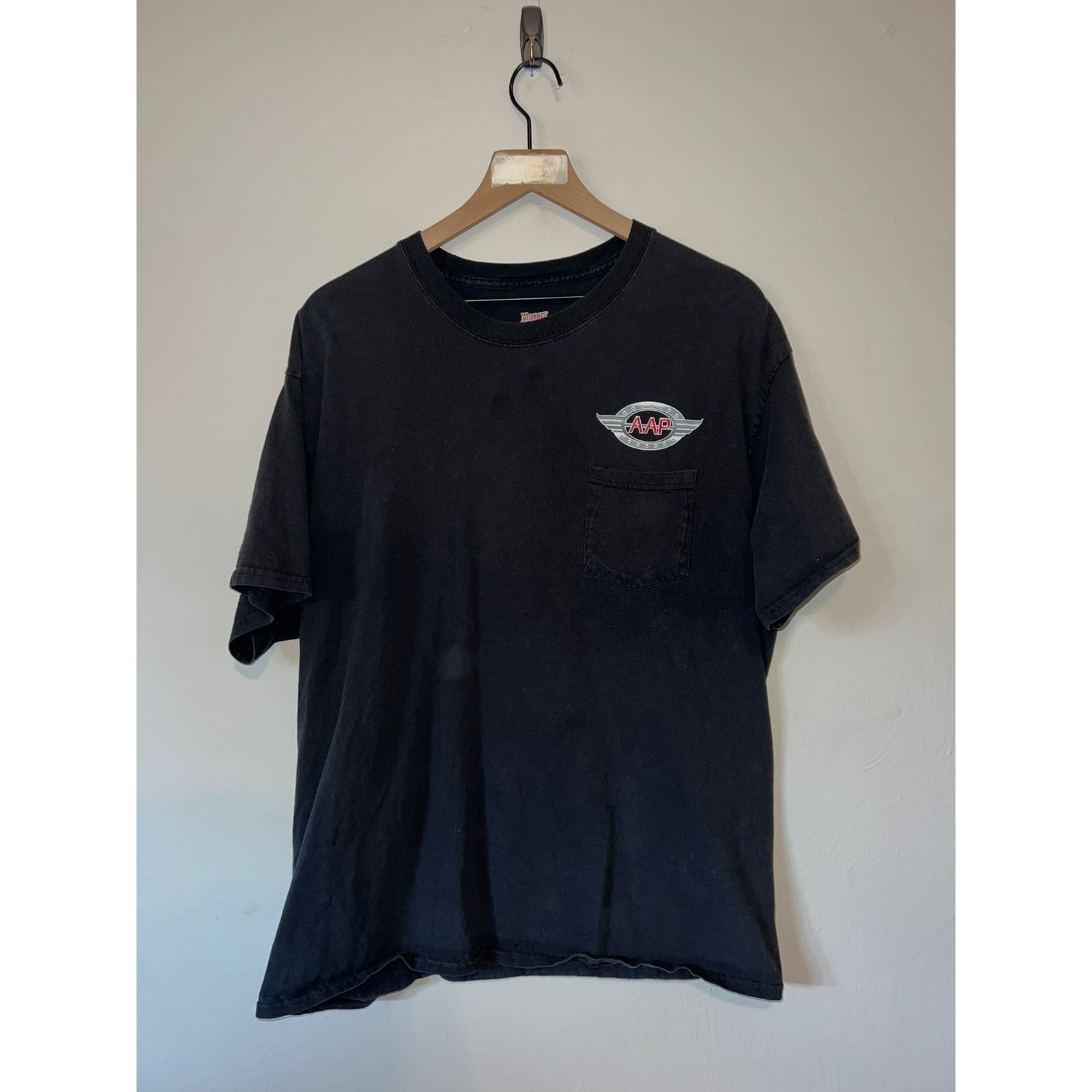 Hanes Y2K AAP American Aircraft Products Inc Logo Shirt 2000s XL Size US XL / EU 56 / 4 - 2 Thumbnail