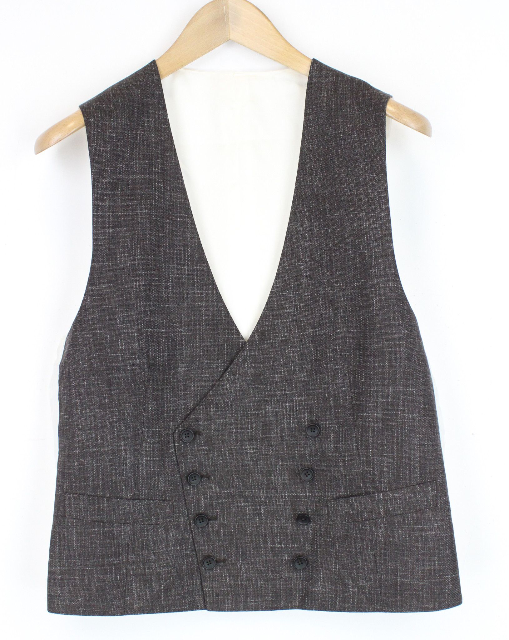 Suitsupply HAVANA UK38R Brown Wool Silk Linen Suit 66523 Size 38R - 6 Thumbnail