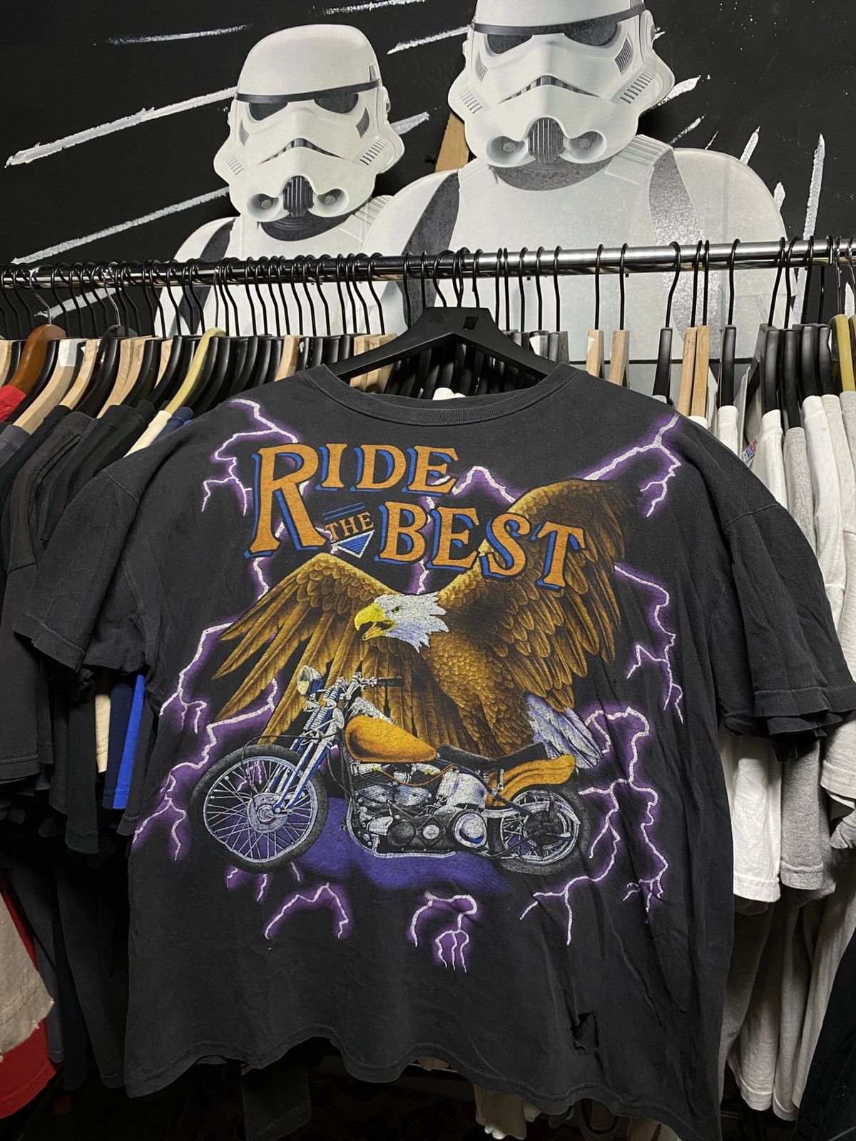 Vintage American Thunder Native Wolf Eagle T-shirt | Grailed