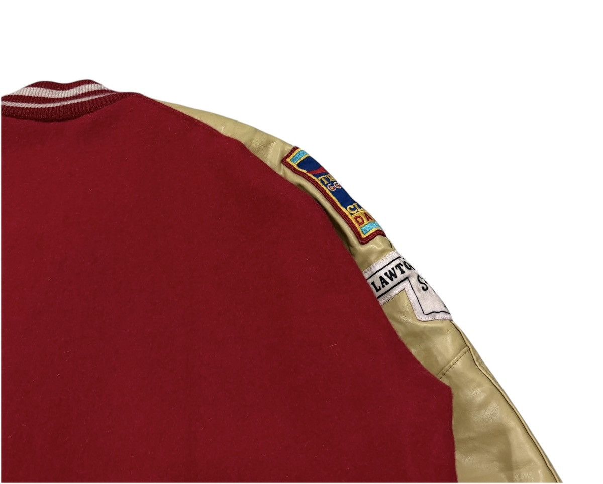 Delong Vintage 90s Delong Marching Band Wool Leather Varsity Jacket Size US M / EU 48-50 / 2 - 12 Thumbnail