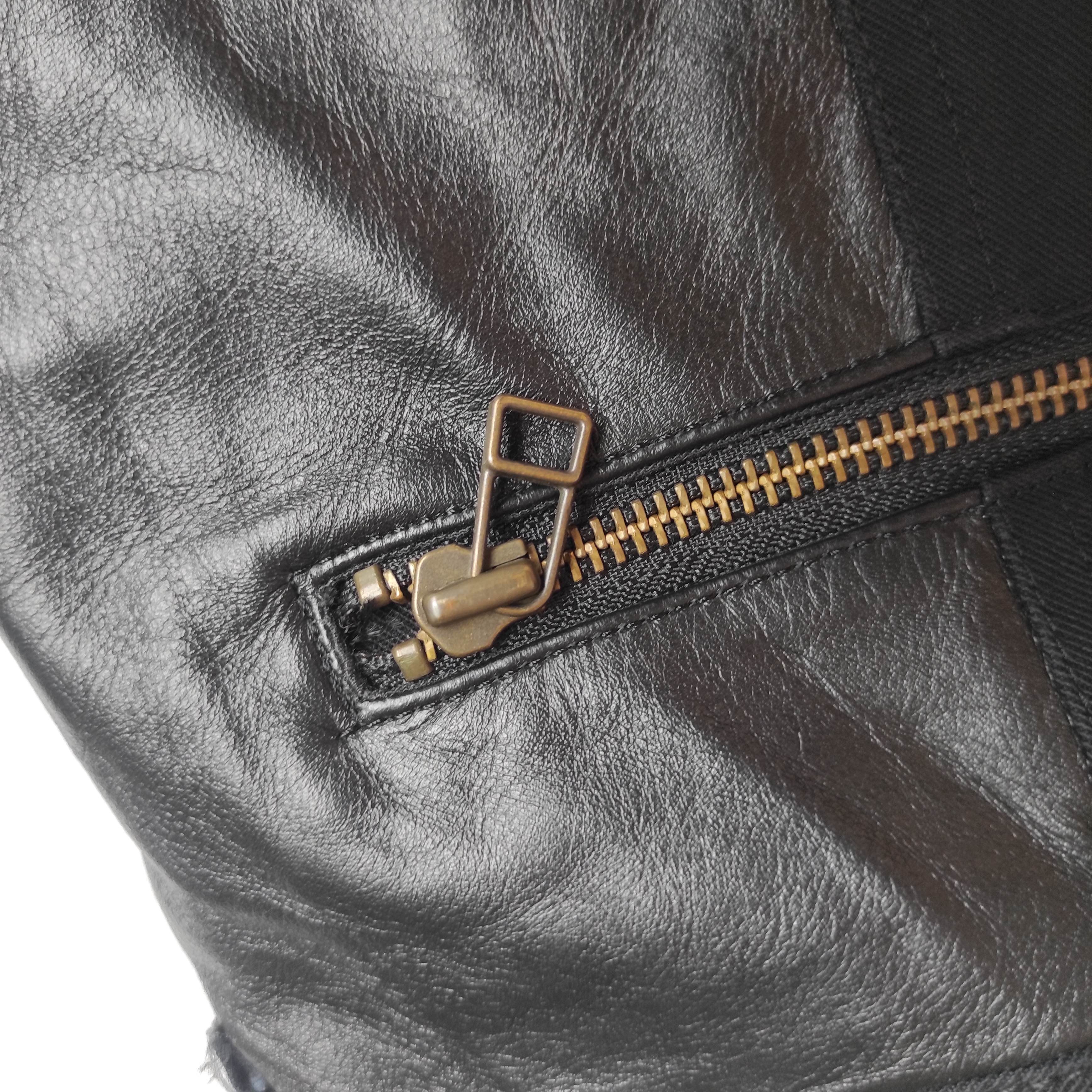14th Addiction Flare Rico Japan Leather Bootcut Denim Jeans Size US 32 / EU 48 - 24 Thumbnail