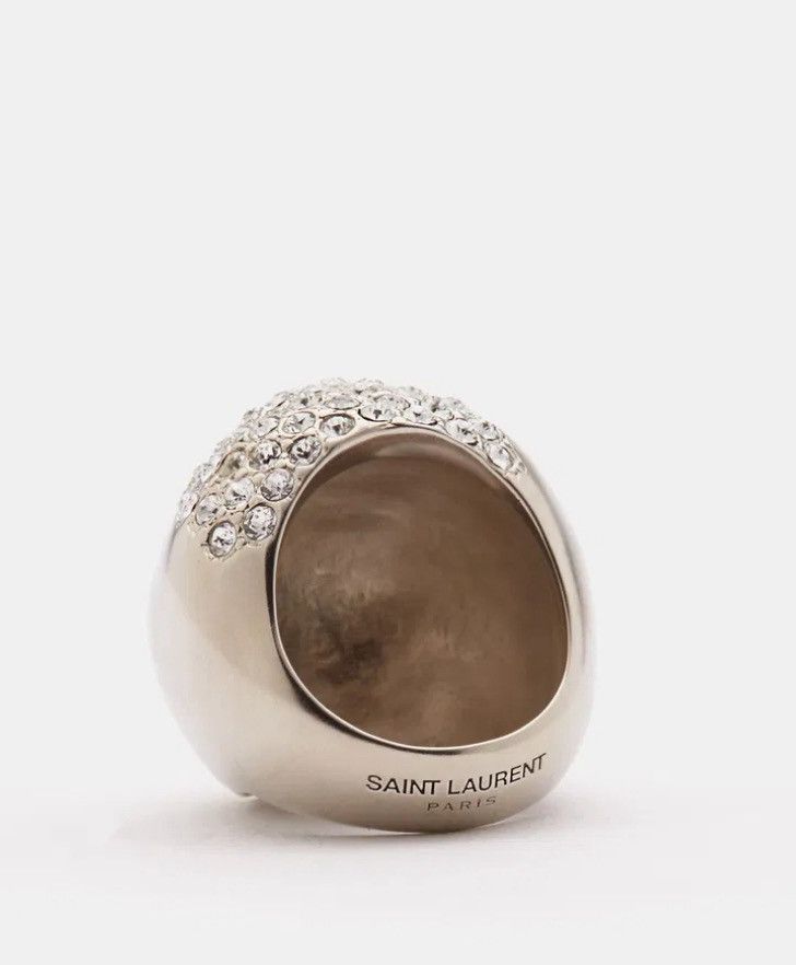 Saint Laurent Paris SAINT LAURENT Crystal-Embellished Ring Size ONE SIZE - 3 Thumbnail