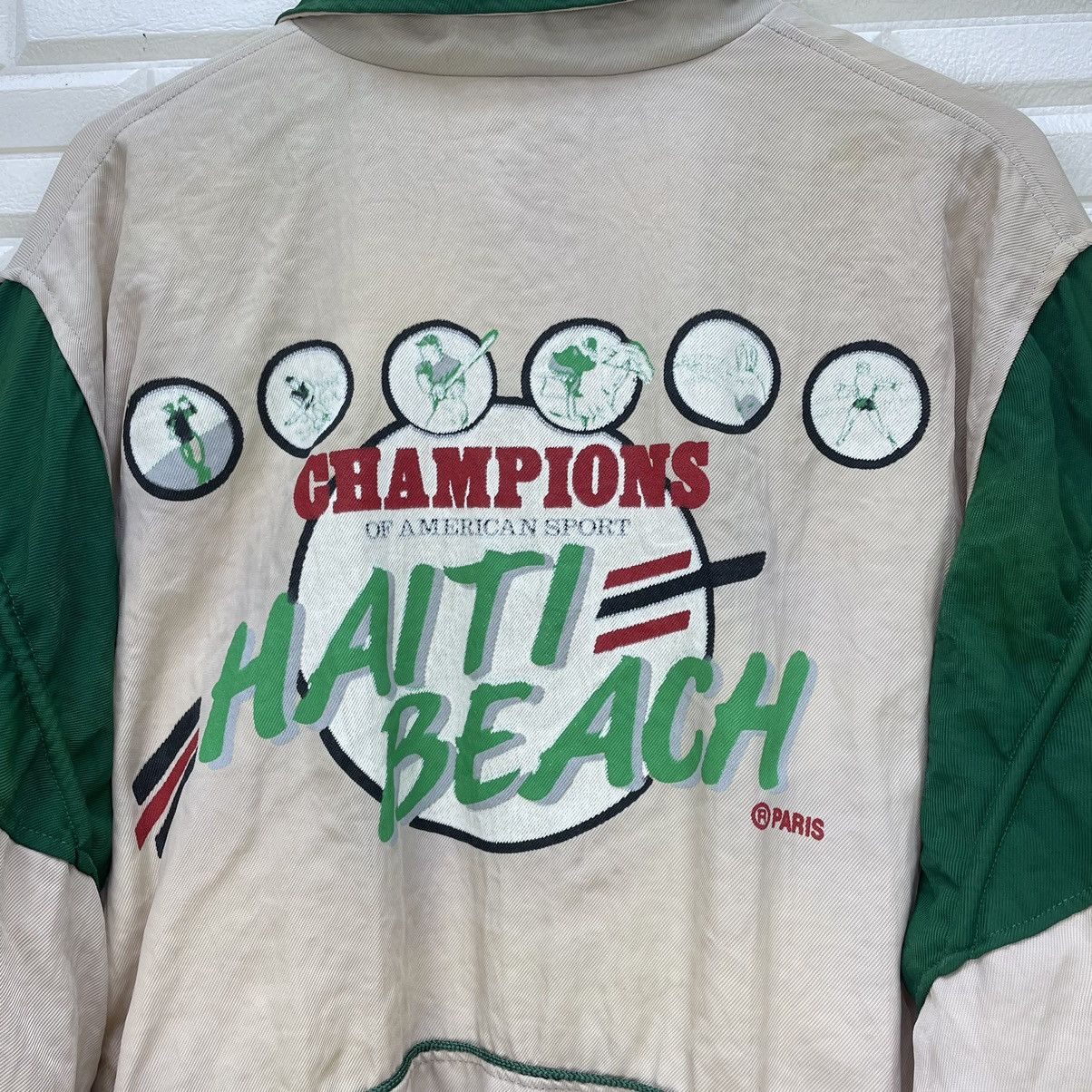 Champion × Vintage Vintage Champion Haiti Beach Paris Bomber Jacket Size US M / EU 48-50 / 2 - 11 Thumbnail