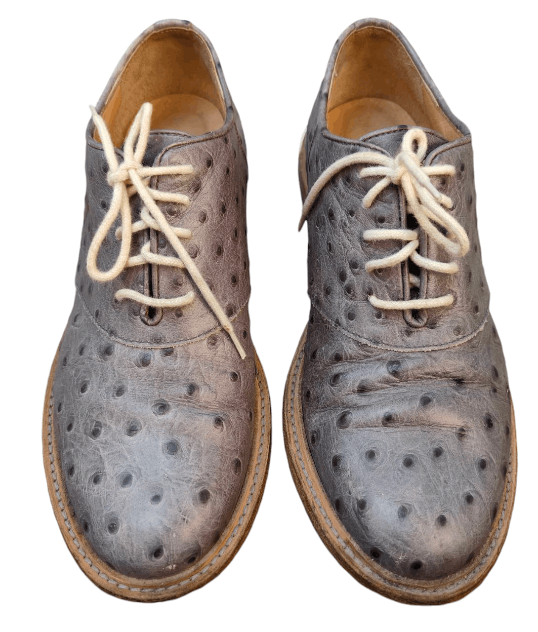 Band Of Outsiders Band of Outsiders Ostrich Leather Shoe Size US 7 / IT 37 - 2 Thumbnail