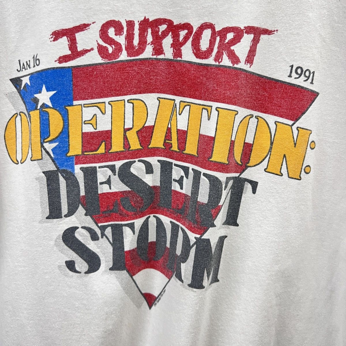 Vintage VTG OPERATION DESERT STORM SINGLE STITCH TEE Size US L / EU 52-54 / 3 - 2 Thumbnail