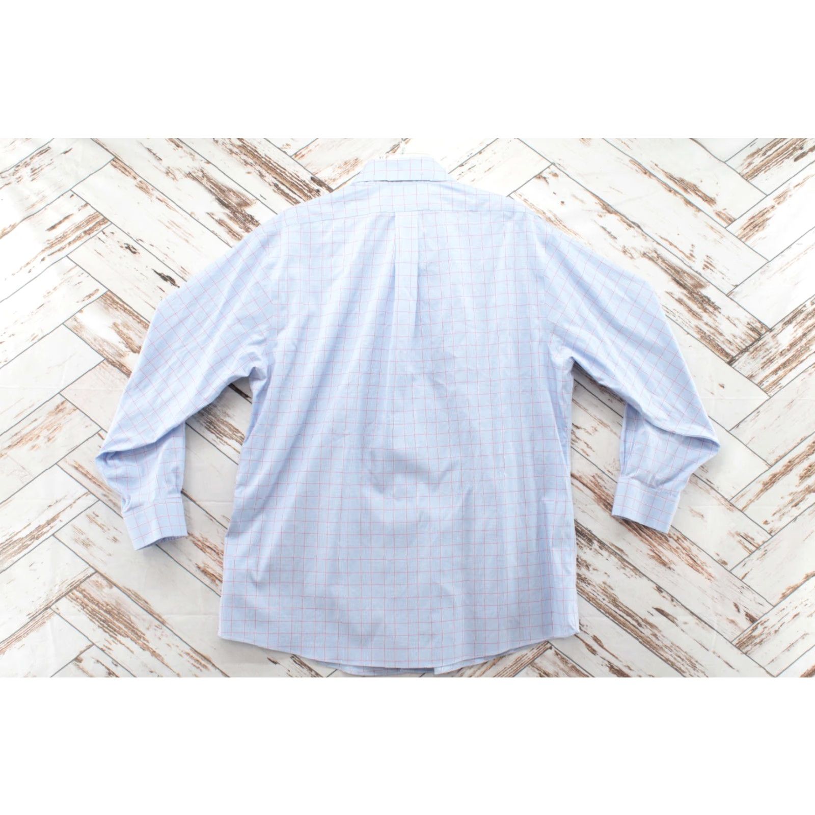 Brooks Brothers VINTAGE Brooks Brothers Regent Fit Shirt Men's 17-33 Blue Checks Squares Long Sleeve Size US XL / EU 56 / 4 - 5 Thumbnail