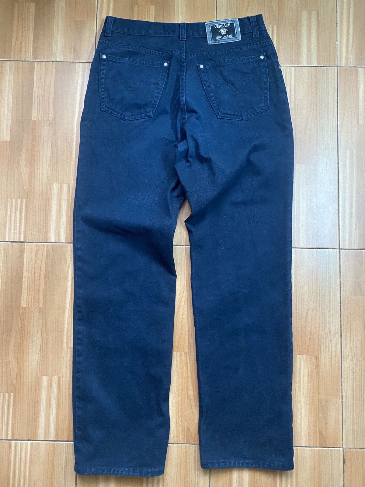 Versace Versace Jeans Couture Men’s Dark Blue Jeans 34 Vintage Size US 34 / EU 50 - 4 Thumbnail