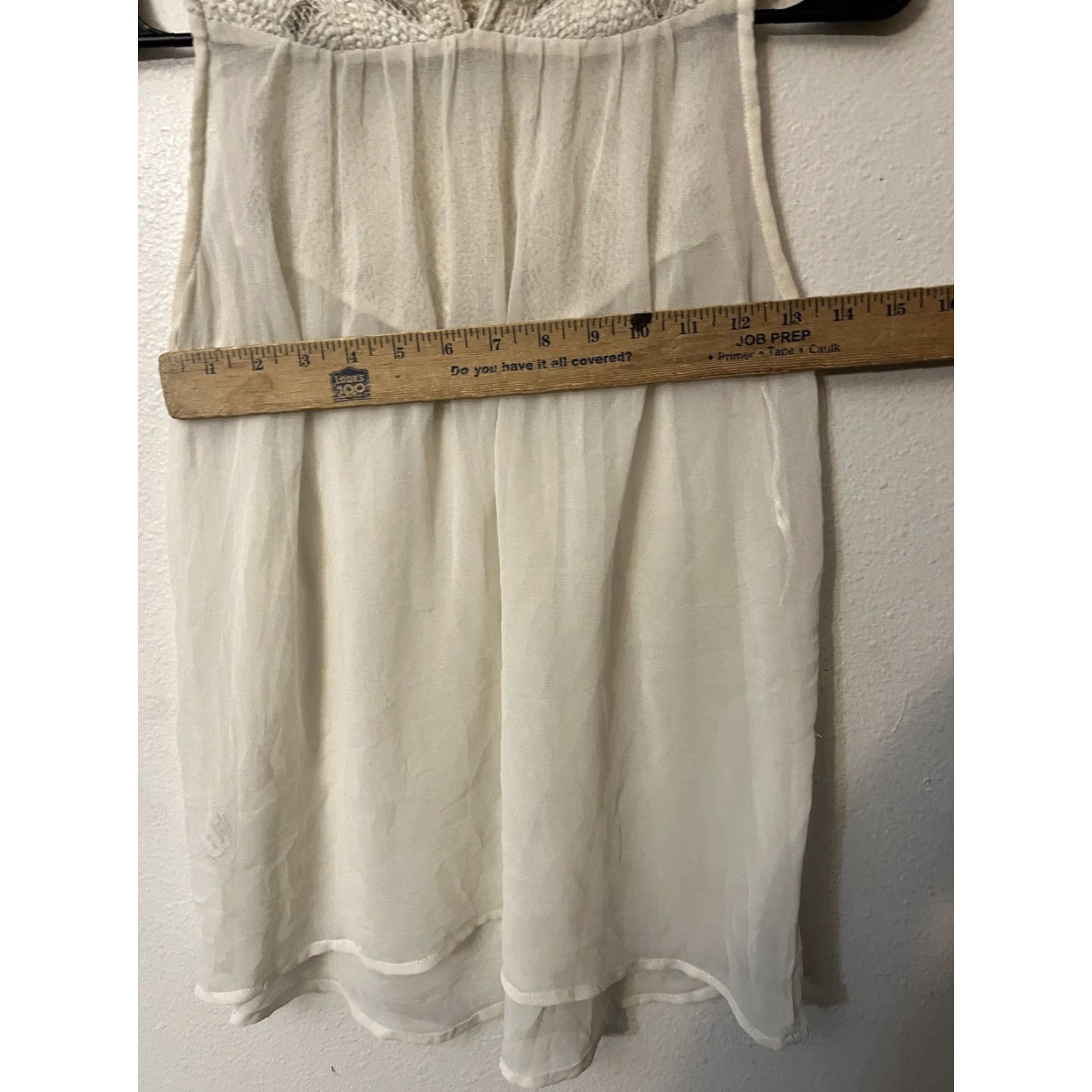 Zara Vintage Zara Trafaluc Womens Blouse Top M Ivory Sleeveless Round Neck Woven Bohemian Size M / US 6-8 / IT 42-44 - 5 Thumbnail