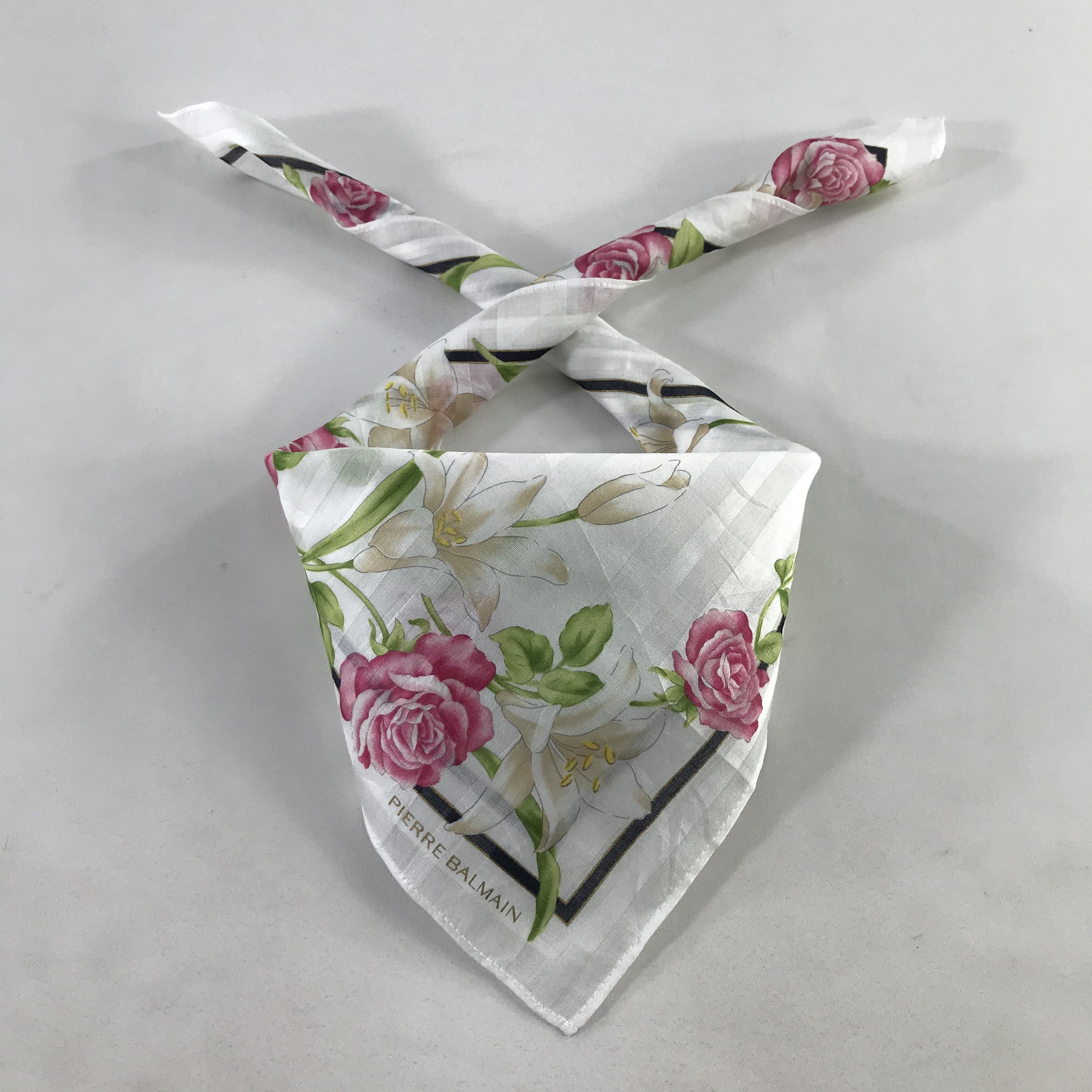 Pierre Balmain × Vintage Pierre Balmain Bandana / Handkerchief / Neckerchief - S1096 Size ONE SIZE - 3 Thumbnail