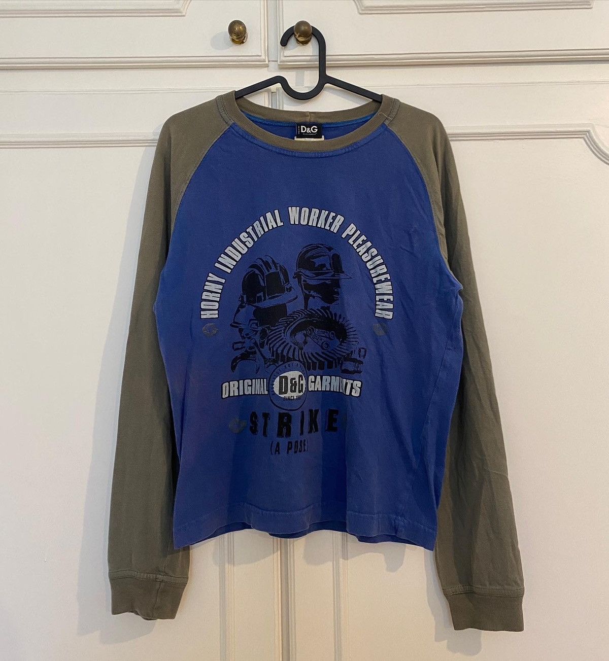 image of Dolce Gabbana x Vintage 2005 Dolce & Gabbana “H0Rny Industrial Worker Pleasurewear” Longsleeve in B