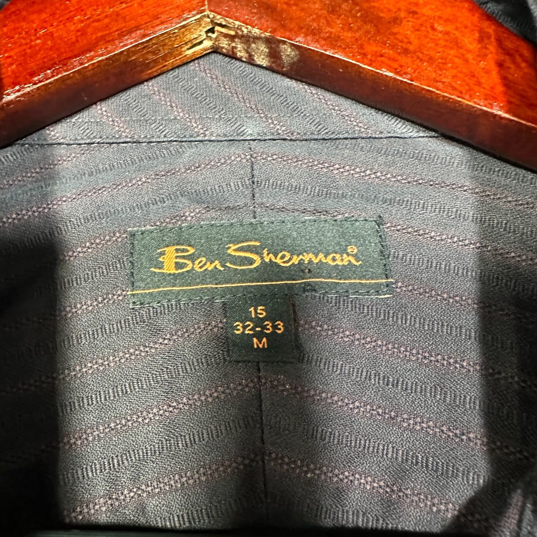 Ben Sherman Ben Sherman Shirt Mens 15 Medium Button Up Purple Stripe Cotton Pocket Size US M / EU 48-50 / 2 - 6 Thumbnail