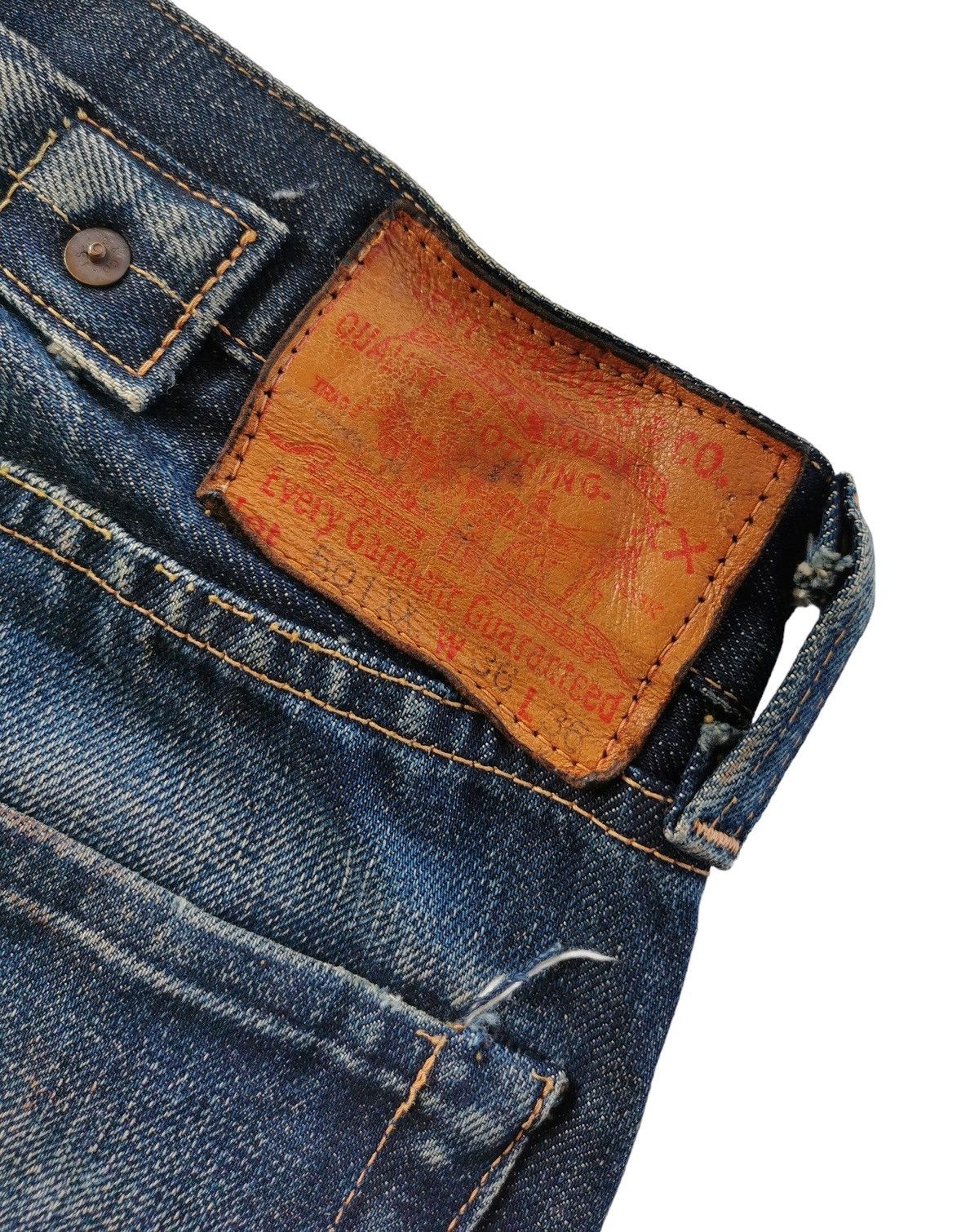 Futura × Levi's Vintage Clothing × Vintage Levis Vintage Clothing X Futura Selvedge Denim Jeans Size US 32 / EU 48 - 8 Thumbnail