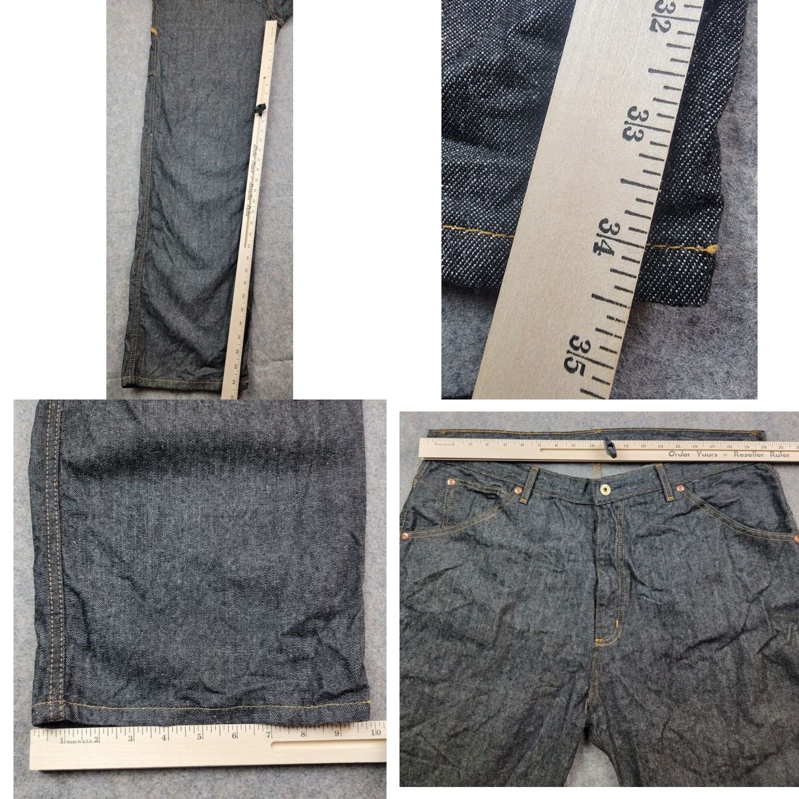 Vintage Polo Jeans Company Ralph Lauren Jeans Mens 36x34 Black 5 Pocket Carpenter C-5 Denim Zip 90s Logo Mens Size US M / EU 48-50 / 2 - 10 Thumbnail
