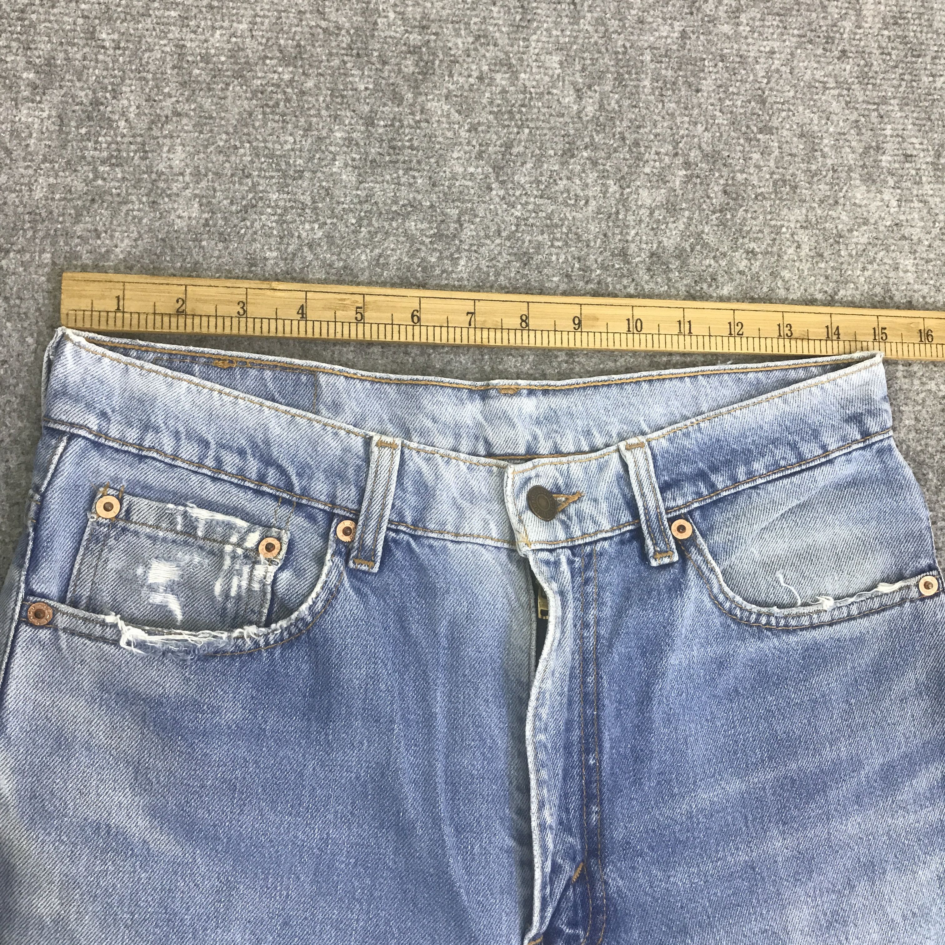 Levi's LEVI'S 510 DISTRESSED JEANS LIGHT WASH DENIM K129B15 Size US 28 / EU 44 - 7 Thumbnail
