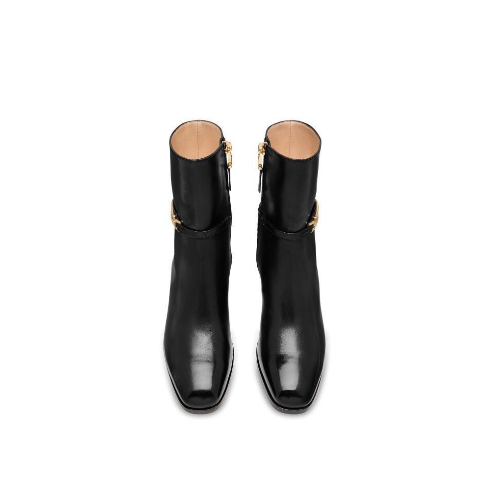 Tom Ford o1loc1c0925 W3471 Block Heel Ankle Boots in Black Size US 8.5 / IT 38.5 - 4 Thumbnail