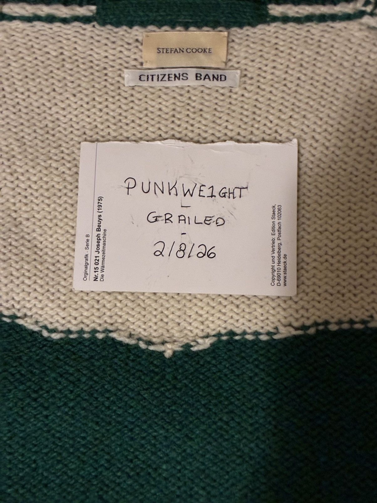 Stefan Cooke Stefan Cooke Gothic Font Cardigan Size US M / EU 48-50 / 2 - 3 Thumbnail