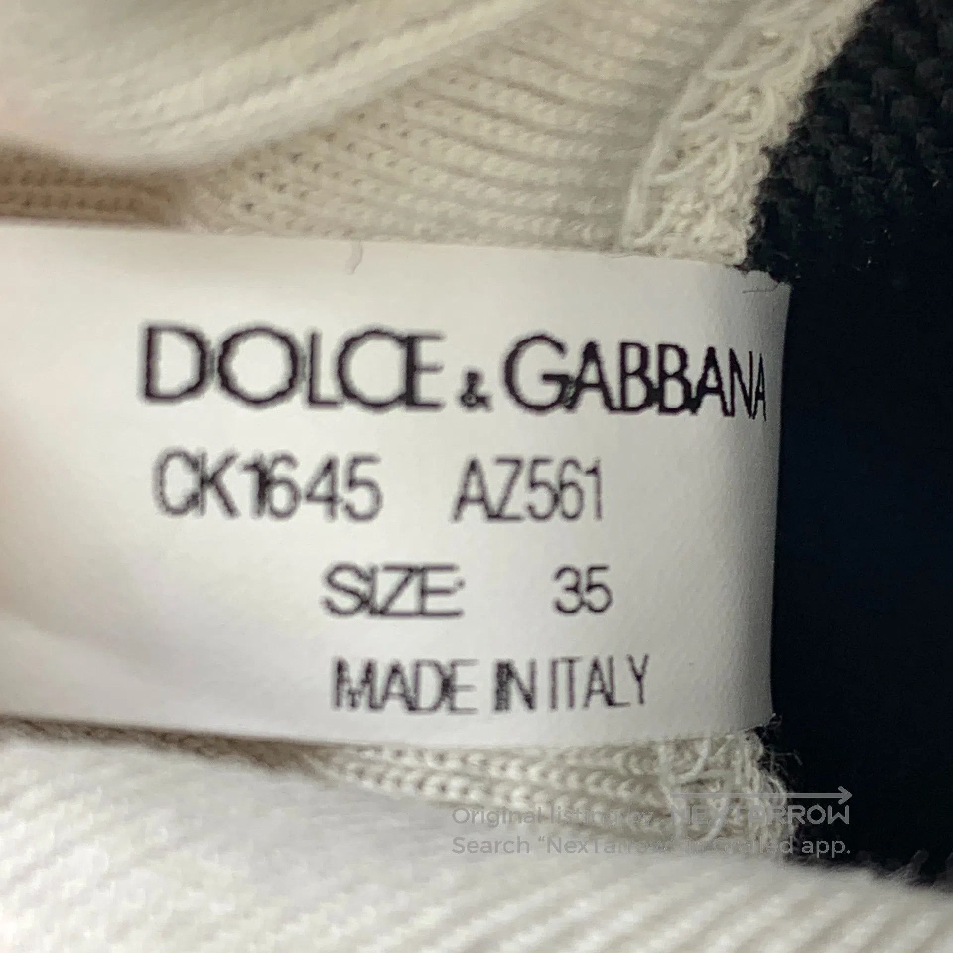 Dolce & Gabbana Dolce Gabbana Black Logo Letter Casual Laced Sock Shoes Sn Size US 4.5 / IT 34.5 - 8 Thumbnail