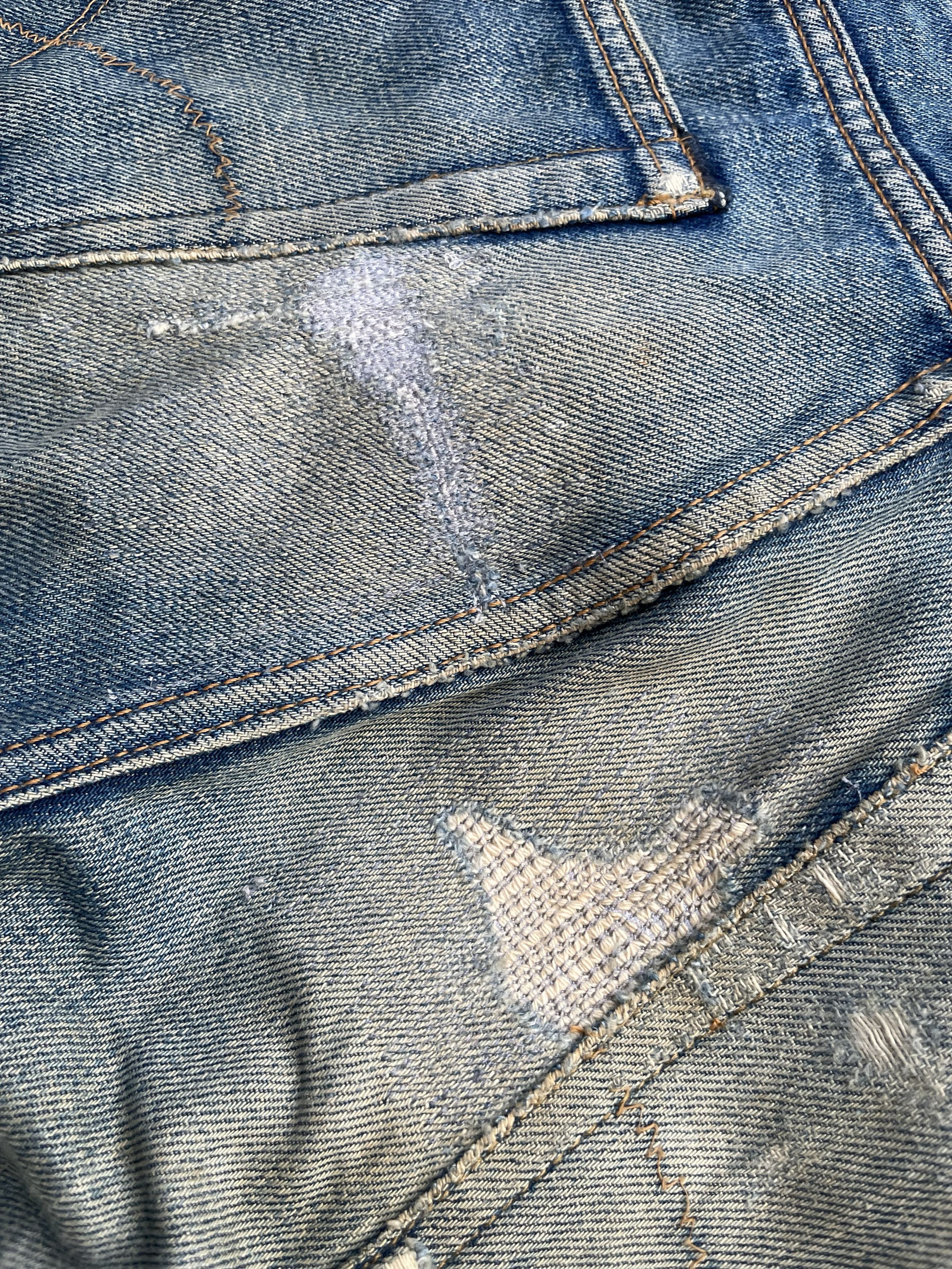HRMTG Japan Vintage HR Market Selvedge Distresed Denim Size US 31 - 11 Thumbnail