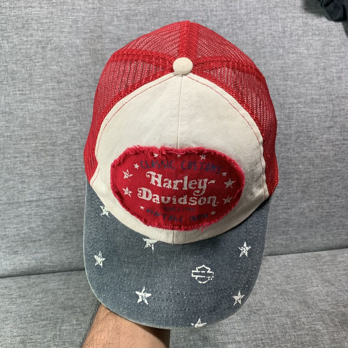 Harley Davidson × If Six Was Nine × Le Grande Bleu (L.G.B.) 2000s Trucker Hat Harley Davidson 🙌🏼 Size ONE SIZE - 4 Thumbnail