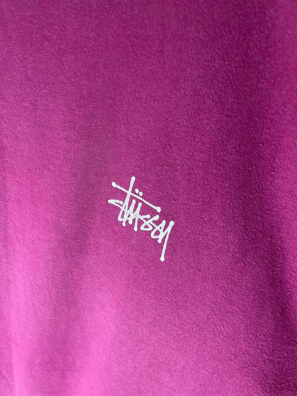 Stussy × Vintage Stussy Vintage Big Logo Pink T Shirt Size US L / EU 52-54 / 3 - 7 Thumbnail