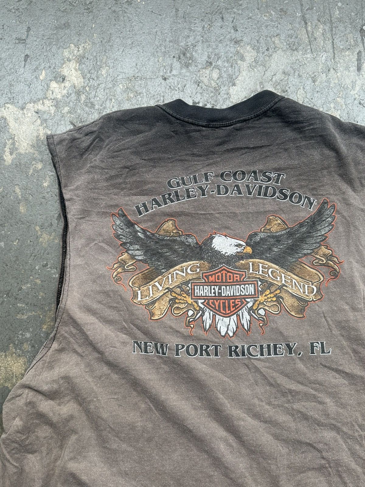 Other Vintage Sun Faded 90s Harley Davidson Erd style Tee Size US XL / EU 56 / 4 - 2 Thumbnail