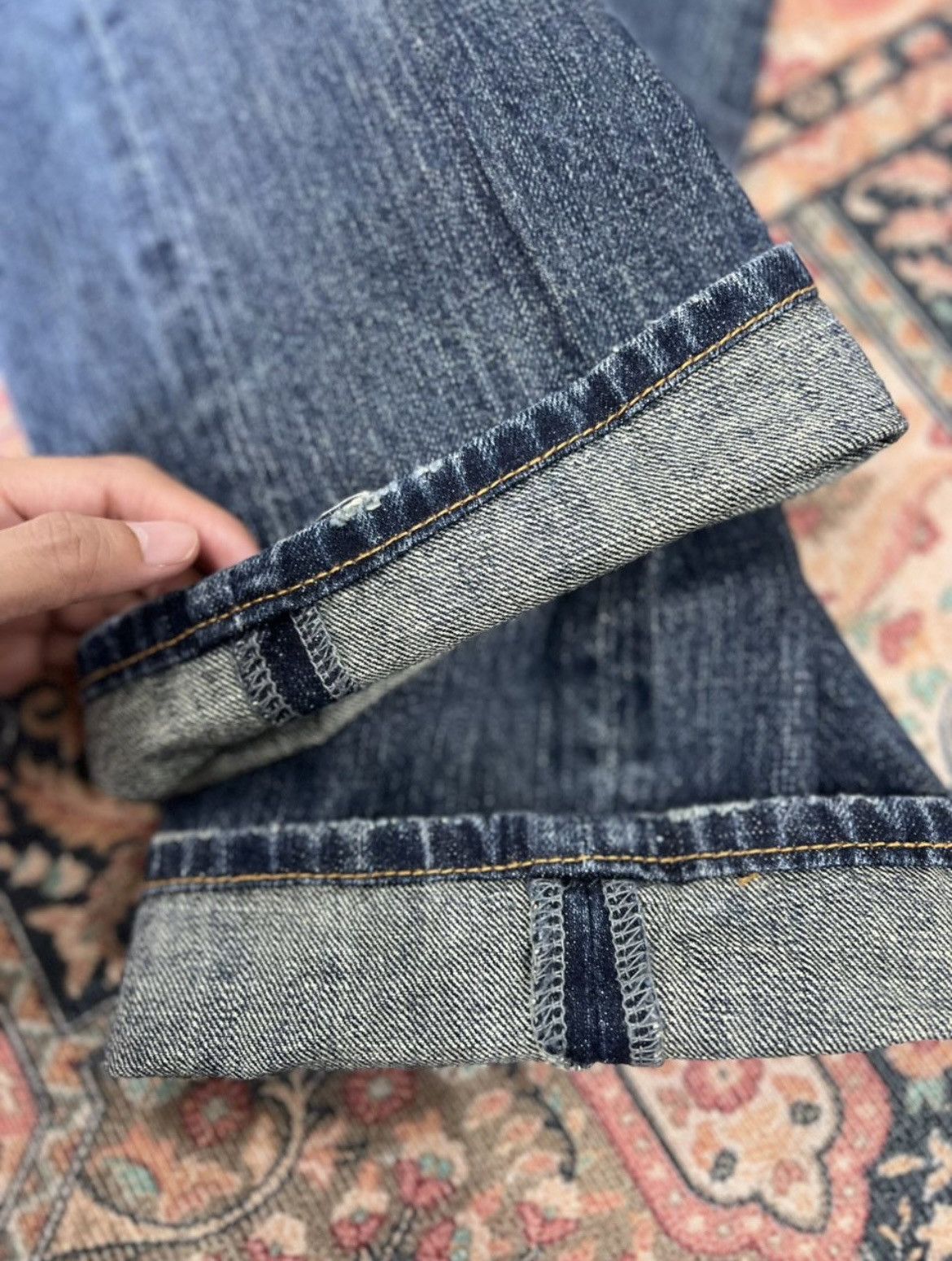 Japanese Brand Japanese Brand Karakuri Fish koi Embroidery Jeans Size US 32 / EU 48 - 9 Thumbnail