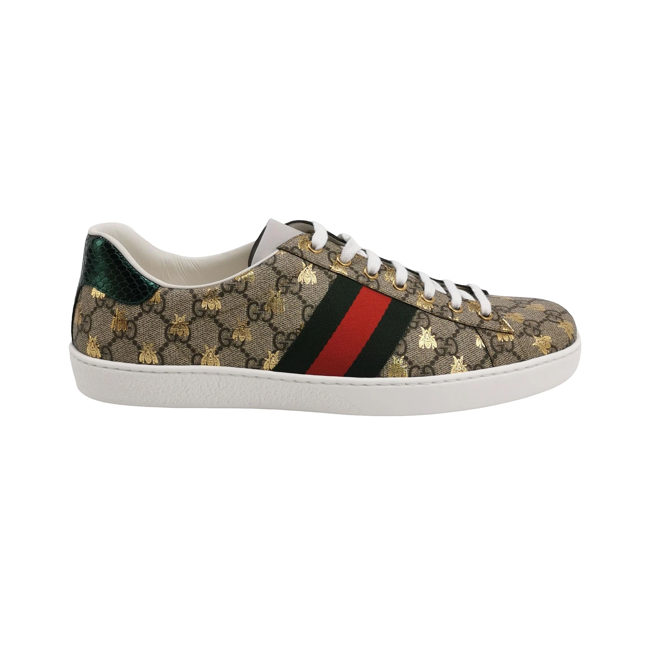 Gucci Gucci GG Supreme Bee Ace Sneakers 12.5 Size US 13 / EU 46 - 1 Thumbnail